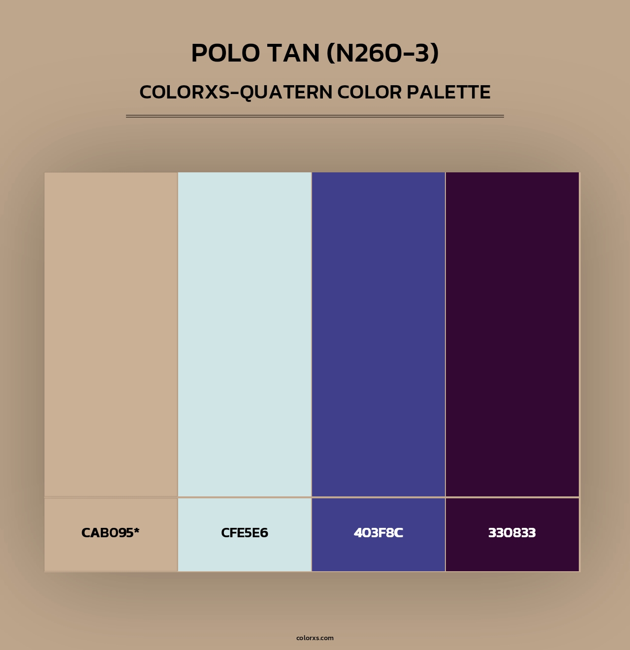 Polo Tan (N260-3) - Colorxs Quad Palette