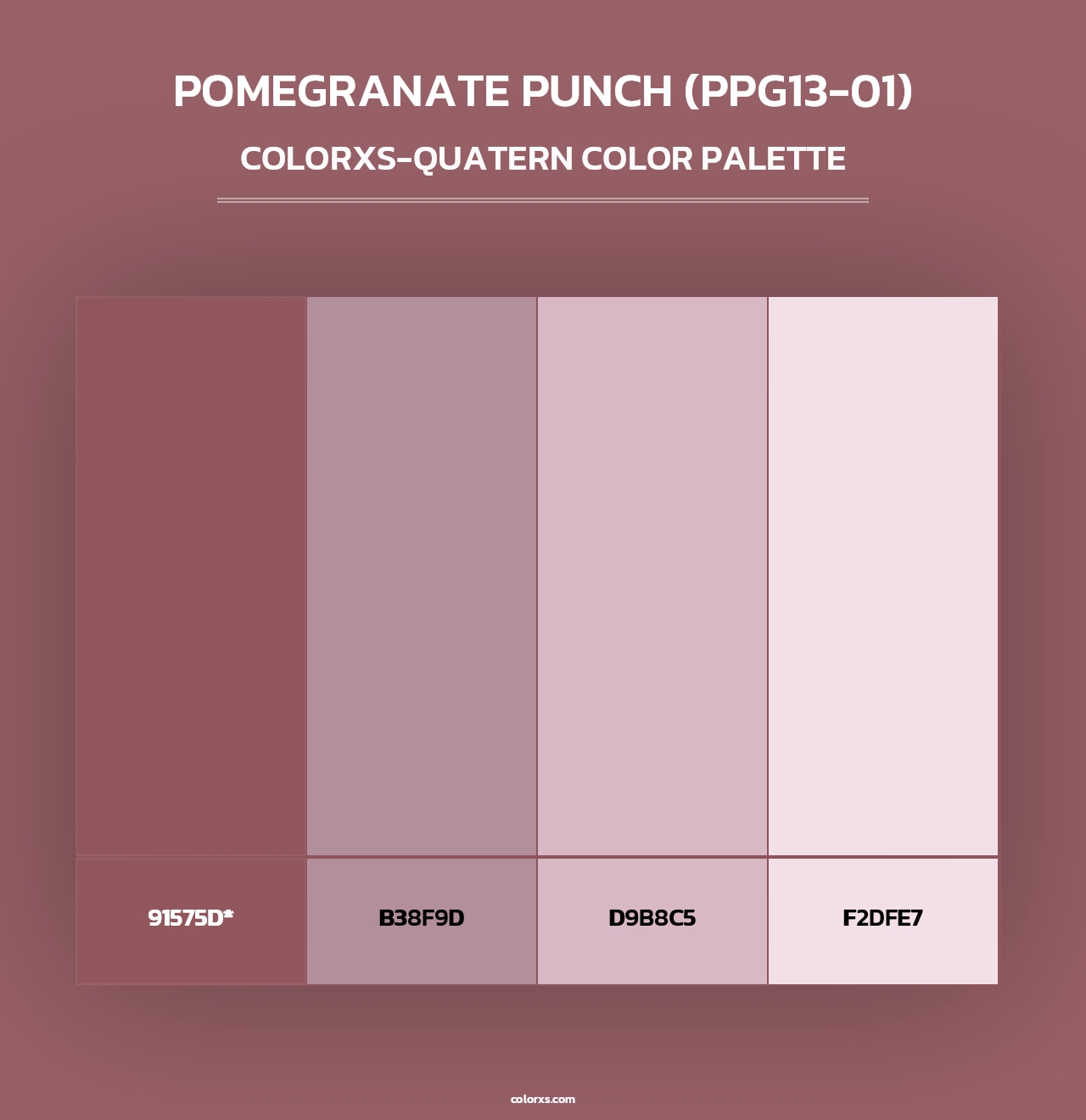 Pomegranate Punch (PPG13-01) - Colorxs Quad Palette