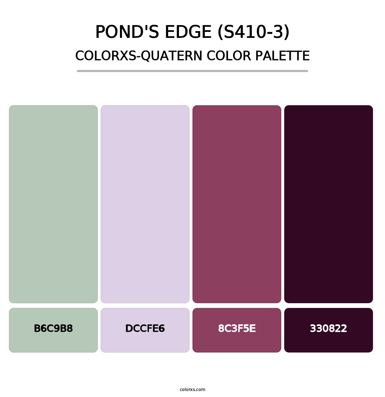 Pond'S Edge (S410-3) - Colorxs Quatern Palette