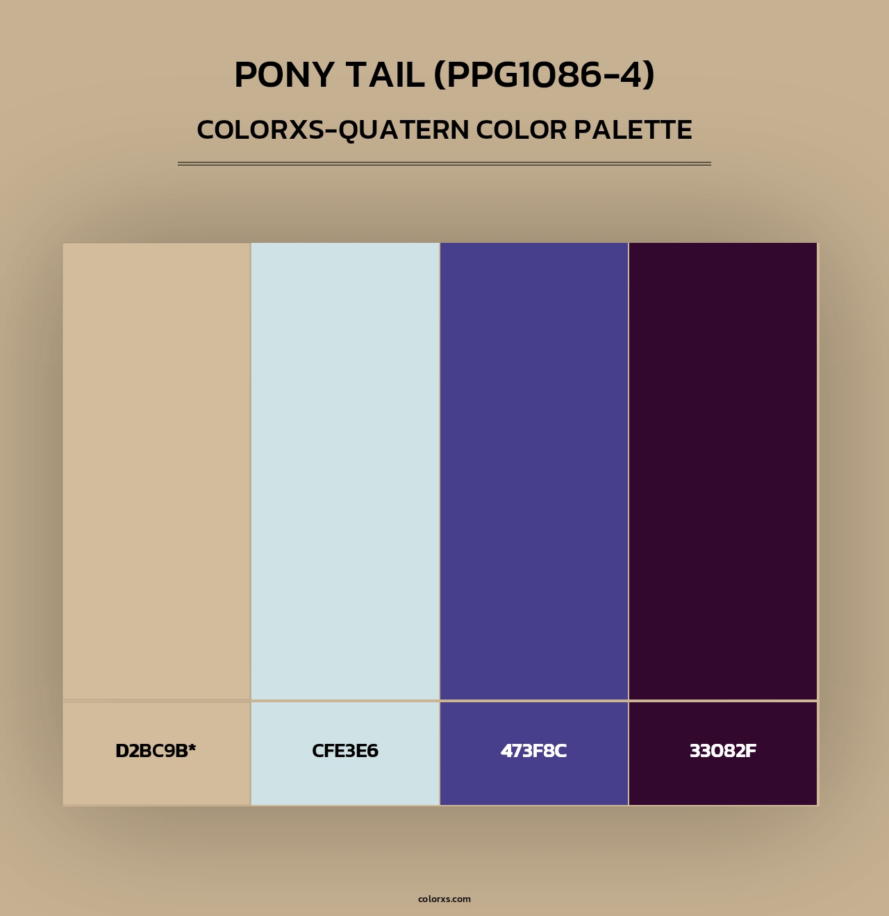 Pony Tail (PPG1086-4) - Colorxs Quad Palette