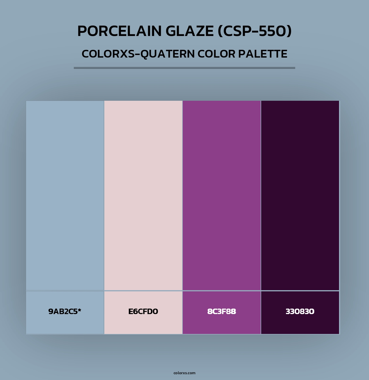 Porcelain Glaze (CSP-550) - Colorxs Quad Palette