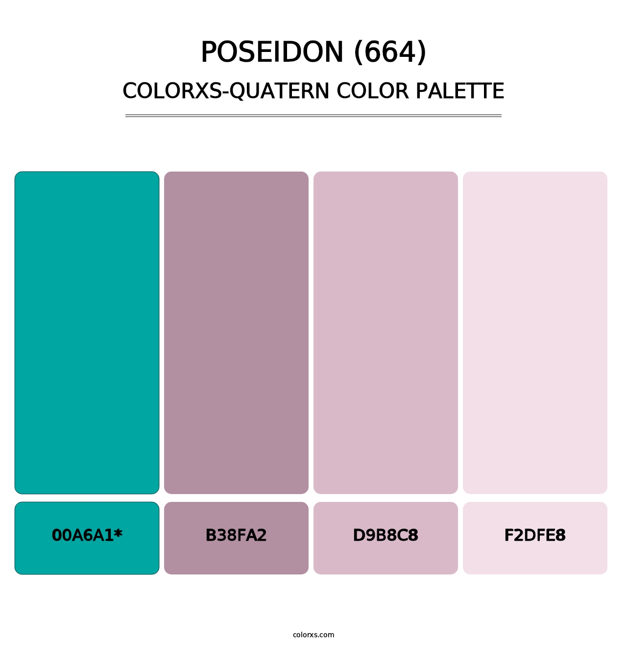 Poseidon (664) - Colorxs Quatern Palette