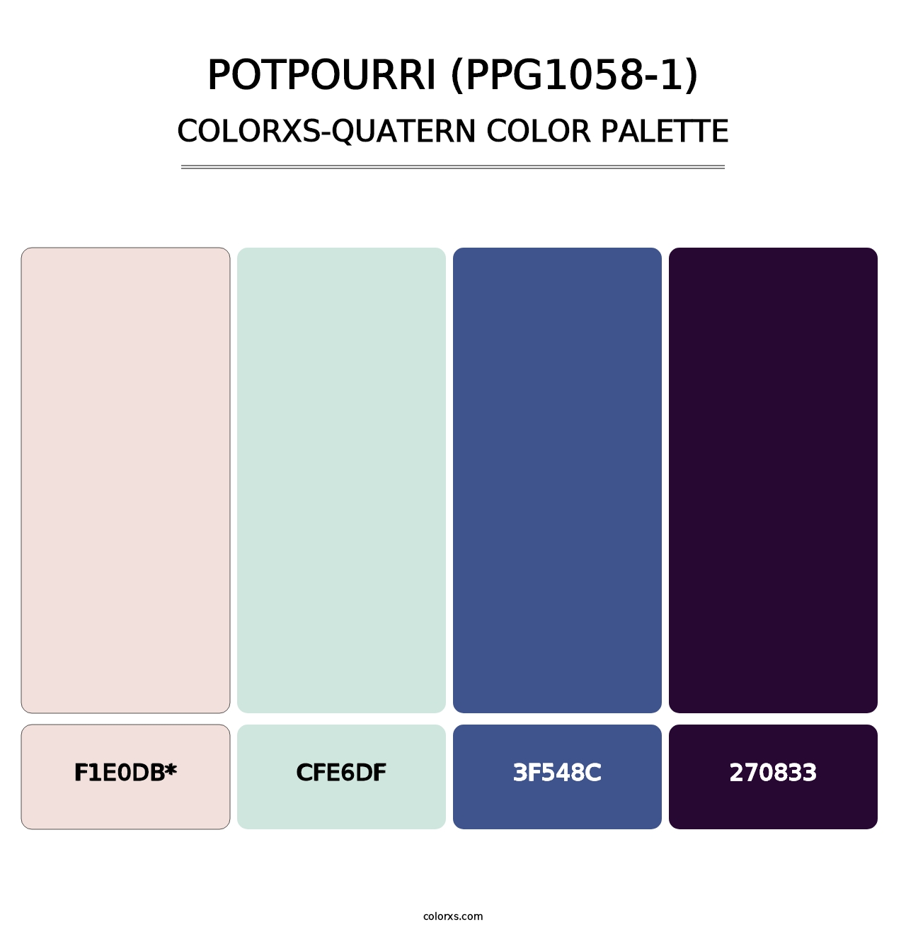 Potpourri (PPG1058-1) - Colorxs Quatern Palette