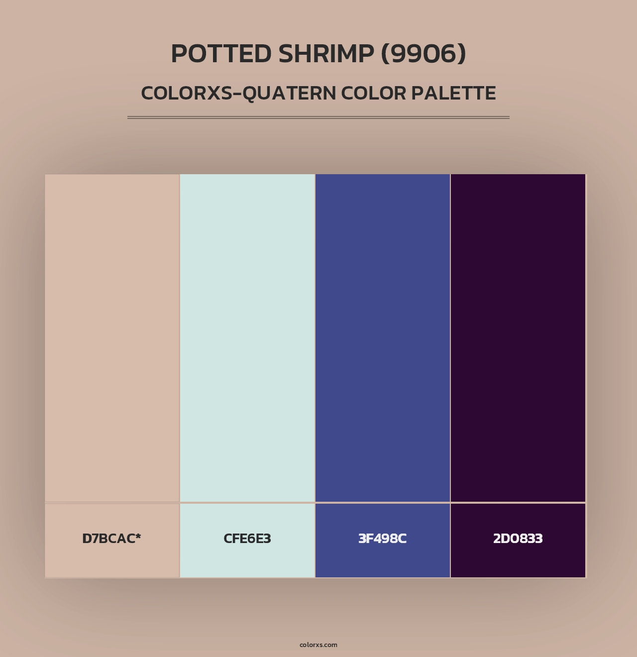 Potted Shrimp (9906) - Colorxs Quad Palette
