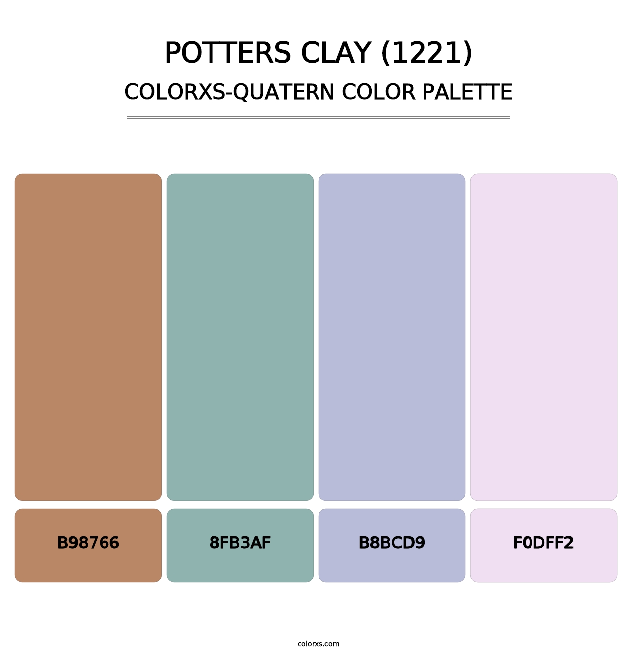 Potters Clay (1221) - Colorxs Quatern Palette