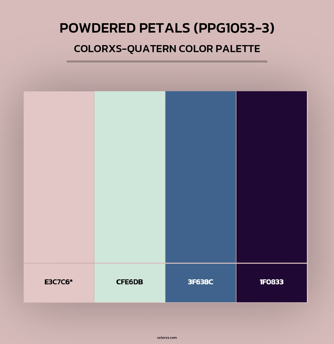 Powdered Petals (PPG1053-3) - Colorxs Quad Palette