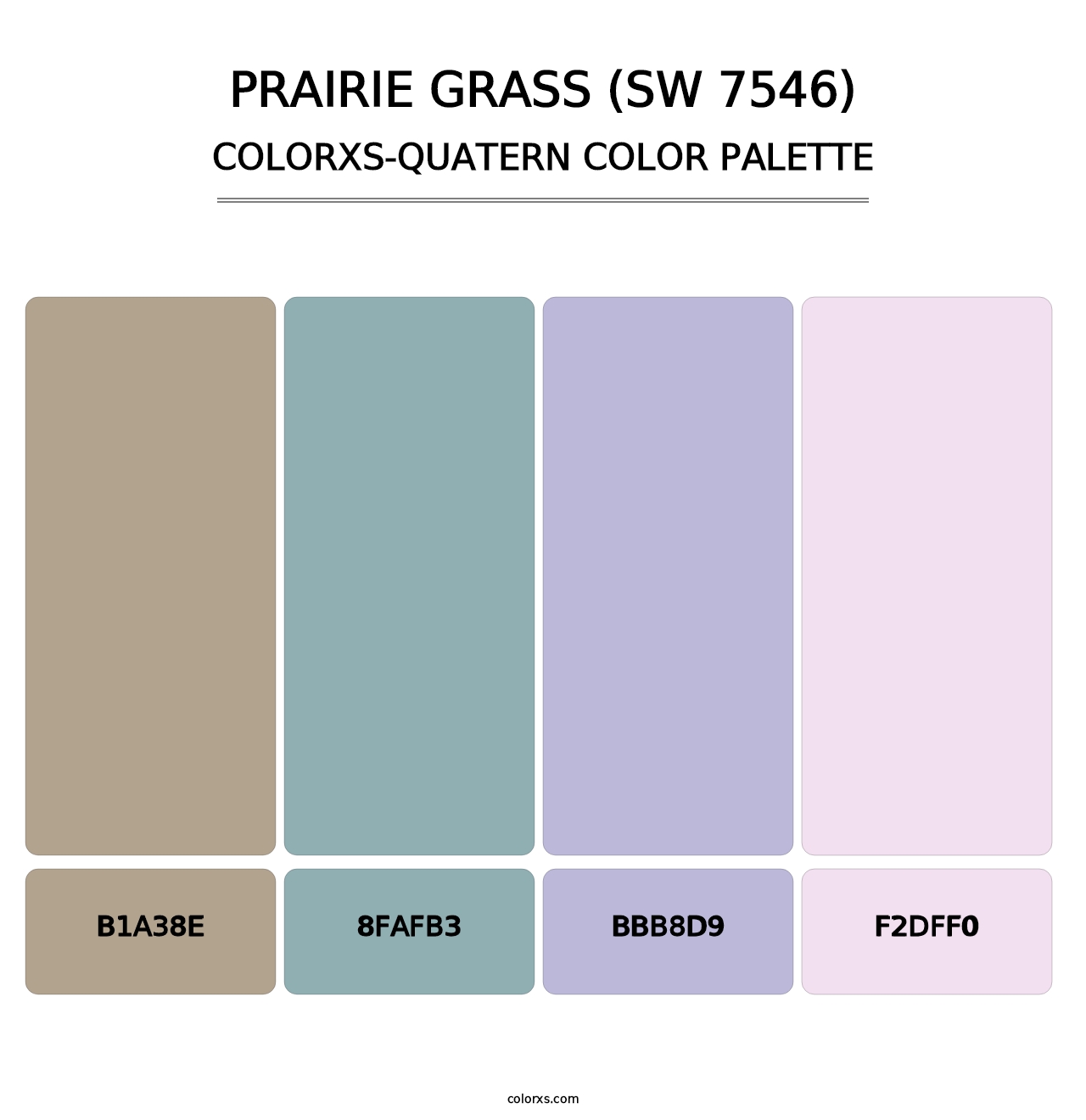 Prairie Grass (SW 7546) - Colorxs Quatern Palette