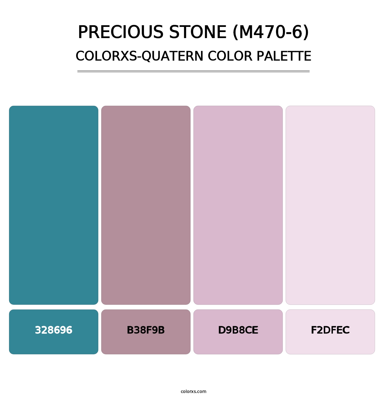 Precious Stone (M470-6) - Colorxs Quatern Palette