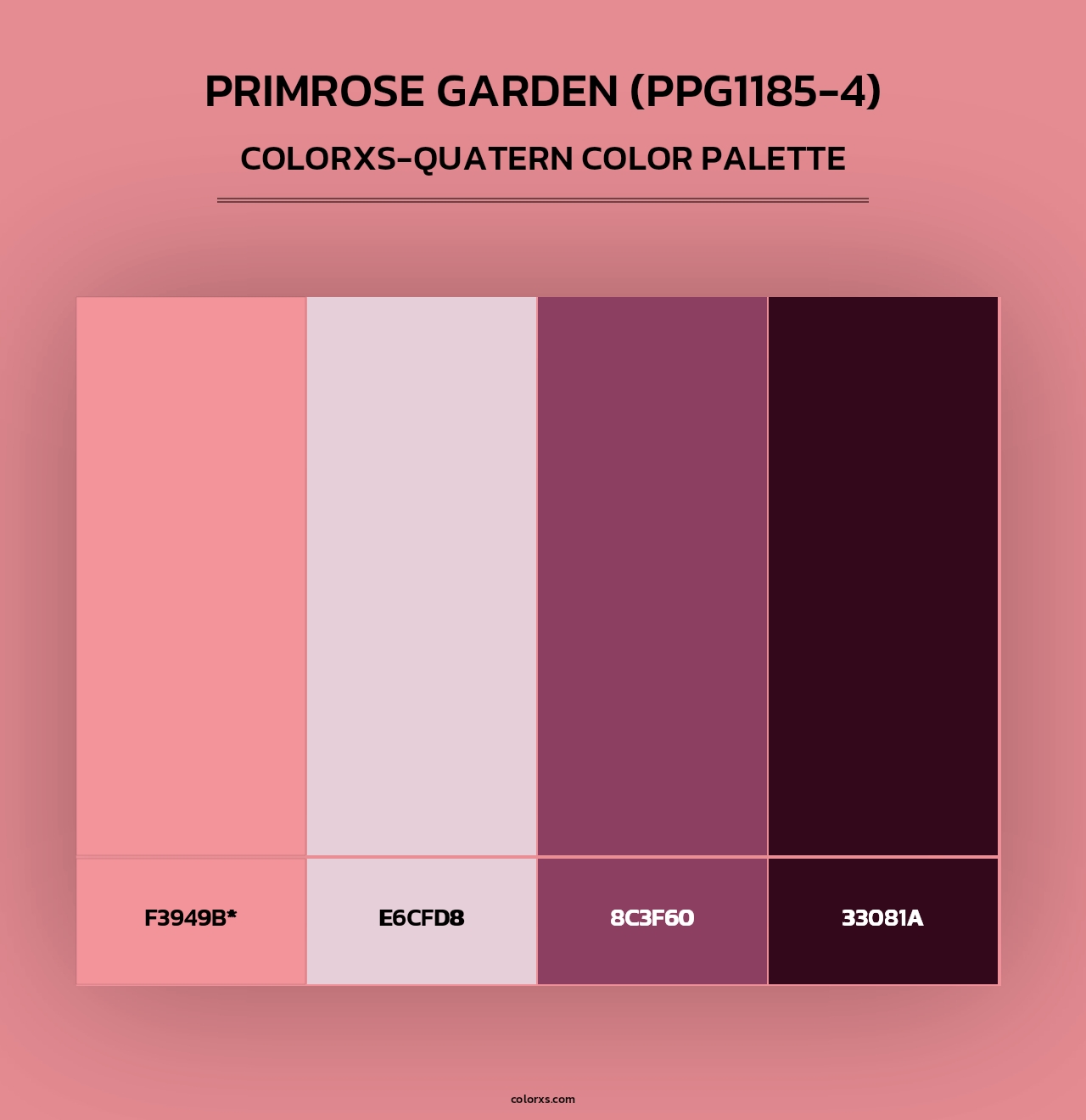 Primrose Garden (PPG1185-4) - Colorxs Quad Palette