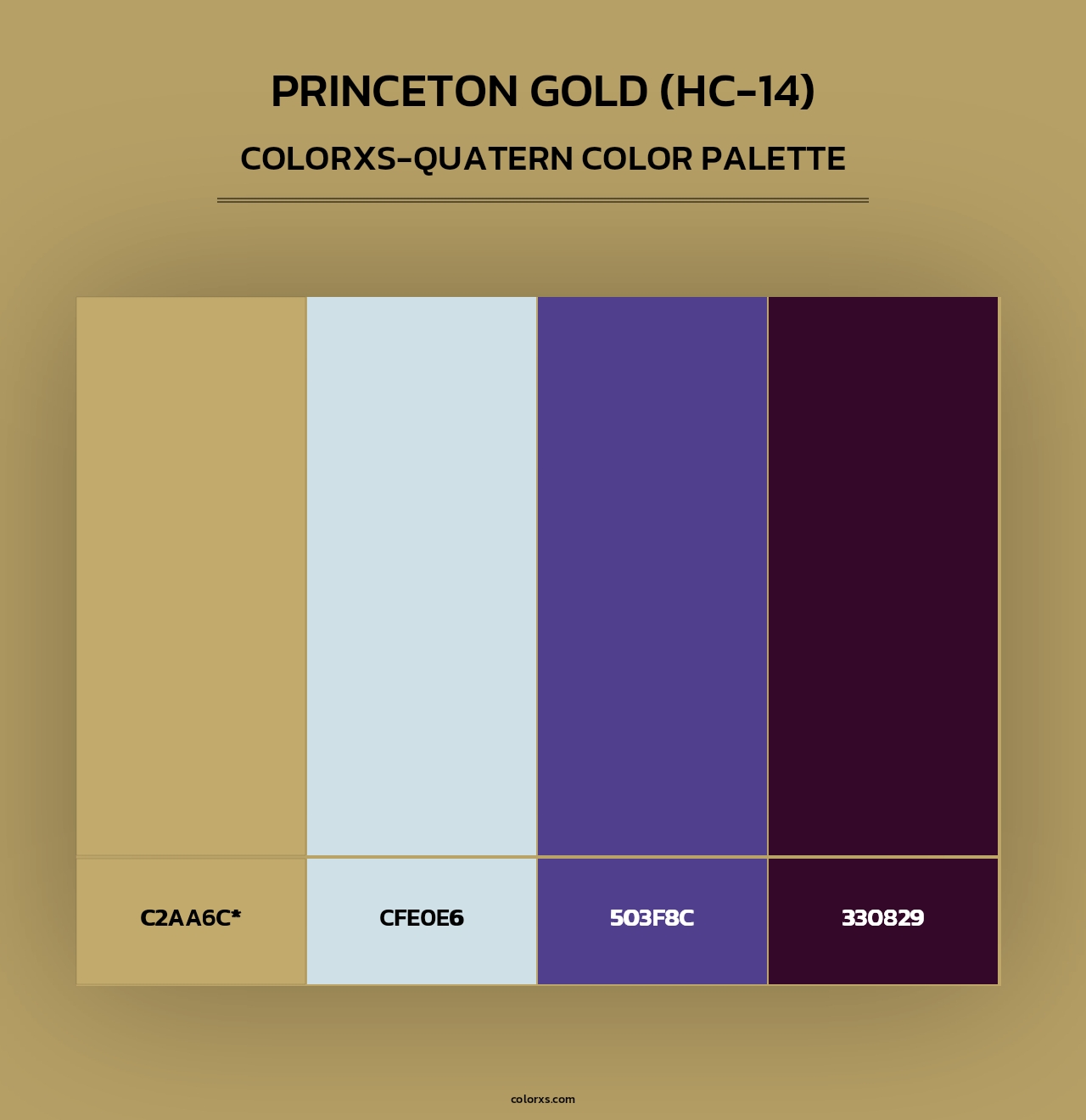 Princeton Gold (HC-14) - Colorxs Quad Palette