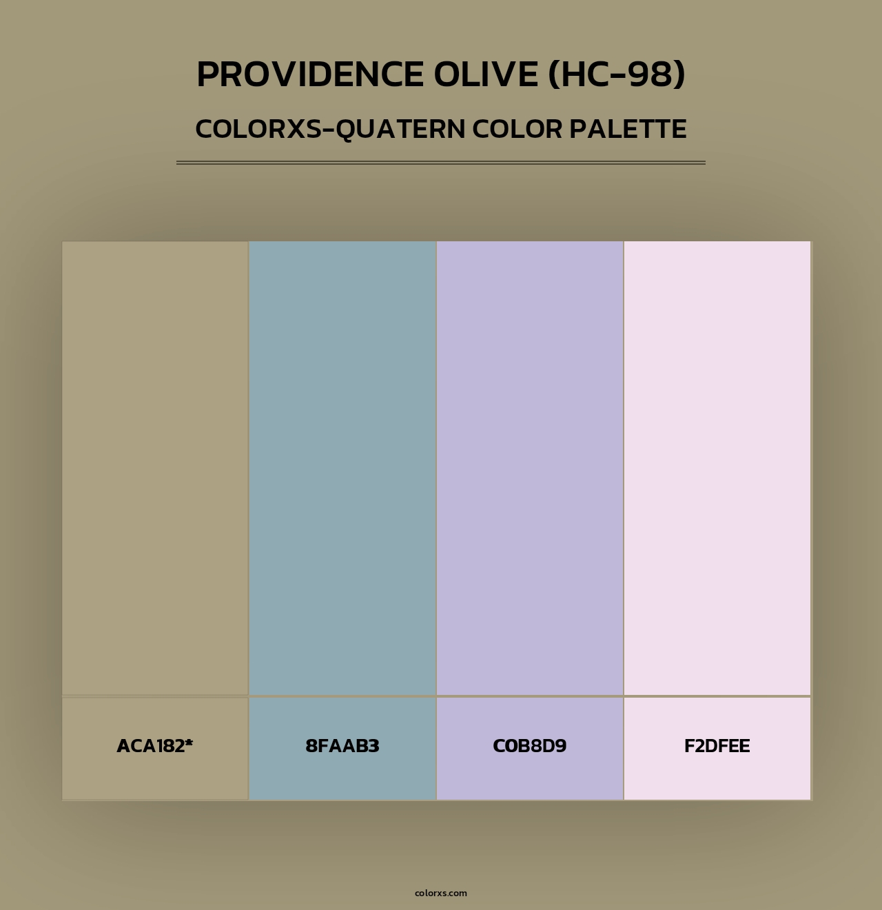 Providence Olive (HC-98) - Colorxs Quad Palette