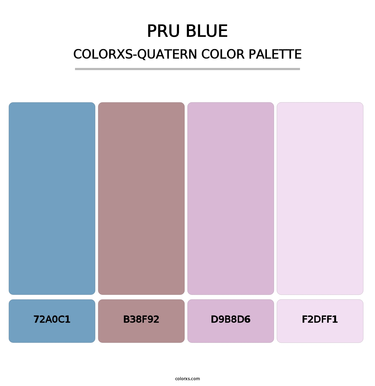 PRU Blue - Colorxs Quatern Palette