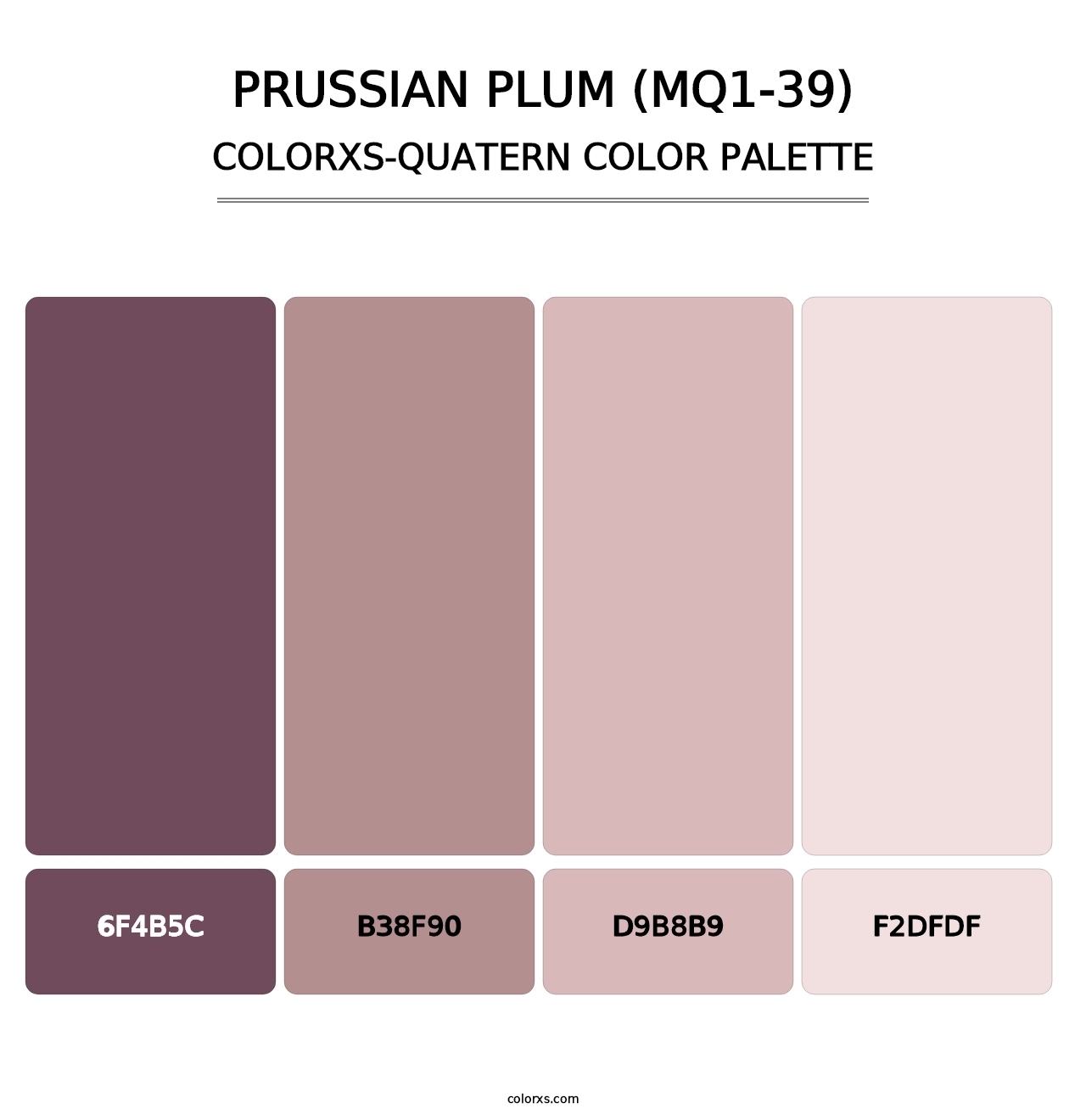 Prussian Plum (MQ1-39) - Colorxs Quatern Palette