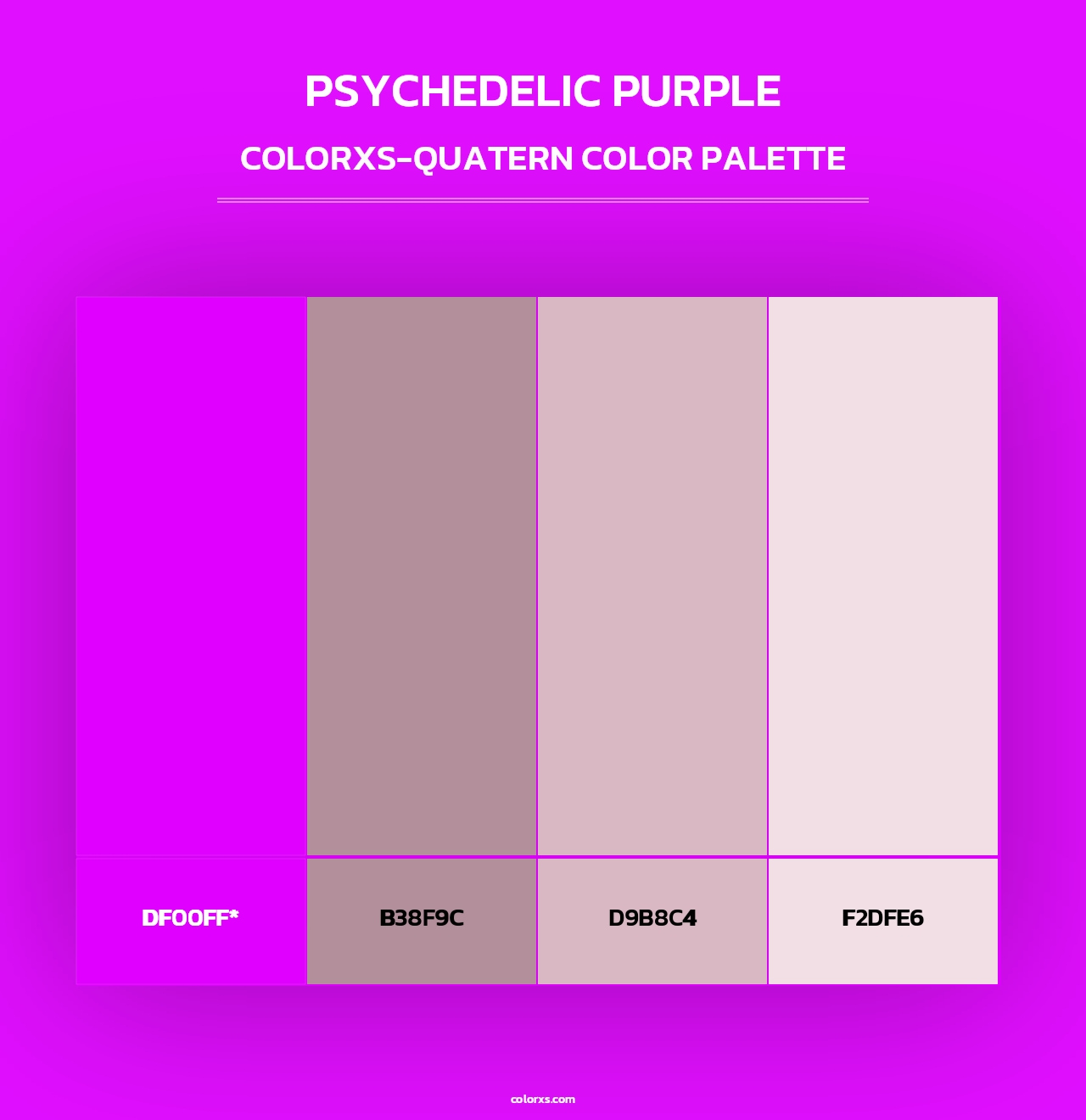Psychedelic Purple - Colorxs Quad Palette