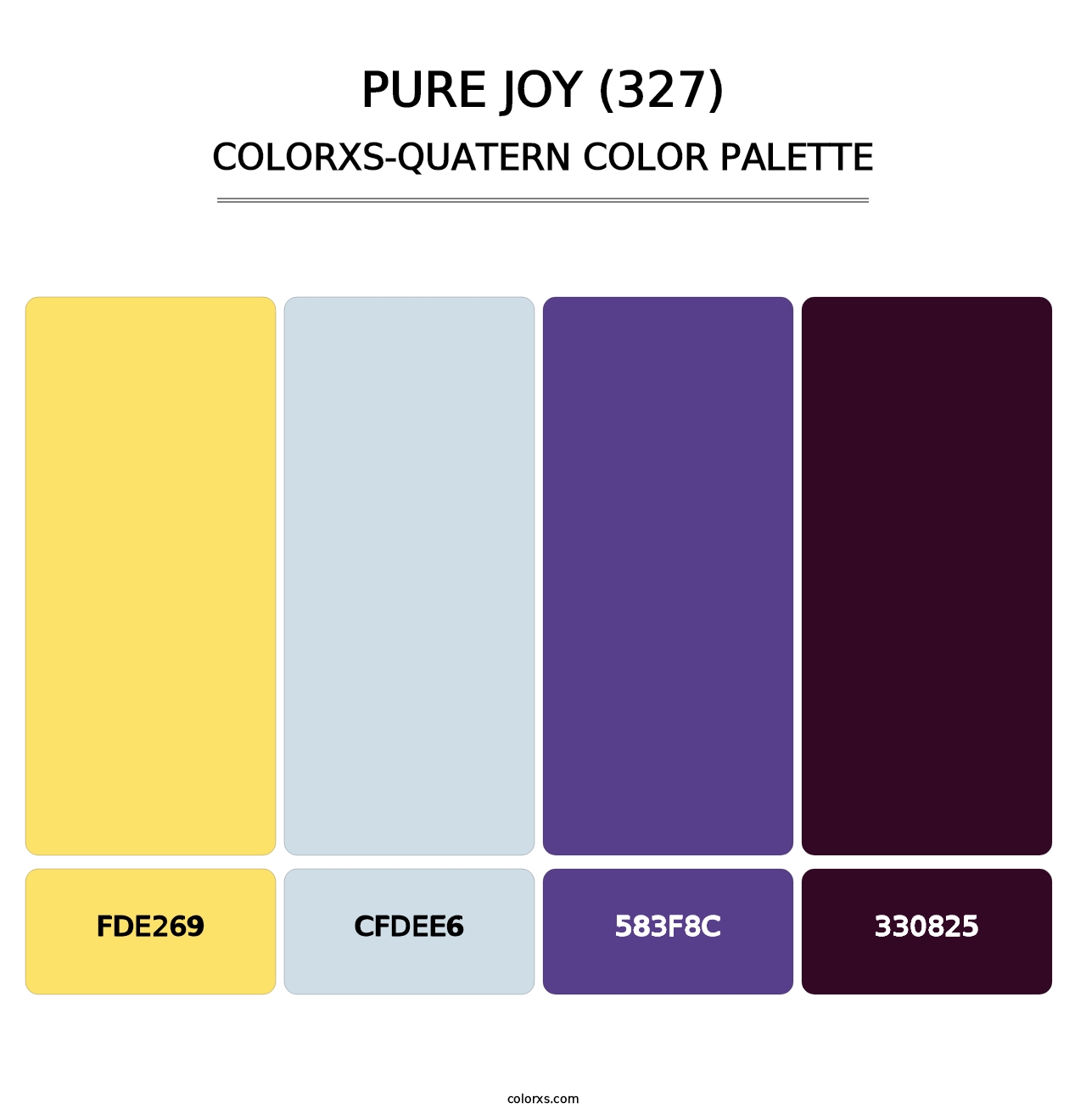 Pure Joy (327) - Colorxs Quatern Palette