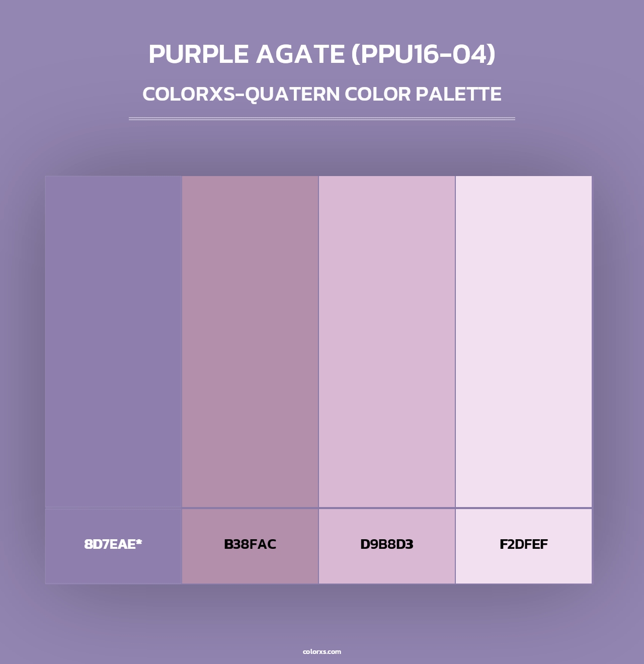 Purple Agate (PPU16-04) - Colorxs Quad Palette