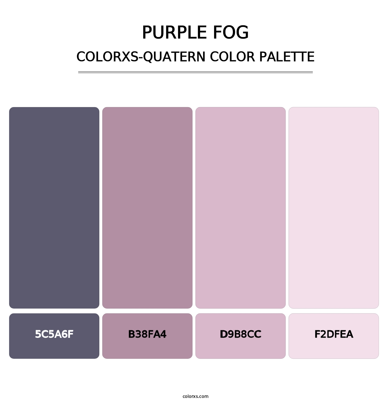 Purple Fog - Colorxs Quatern Palette