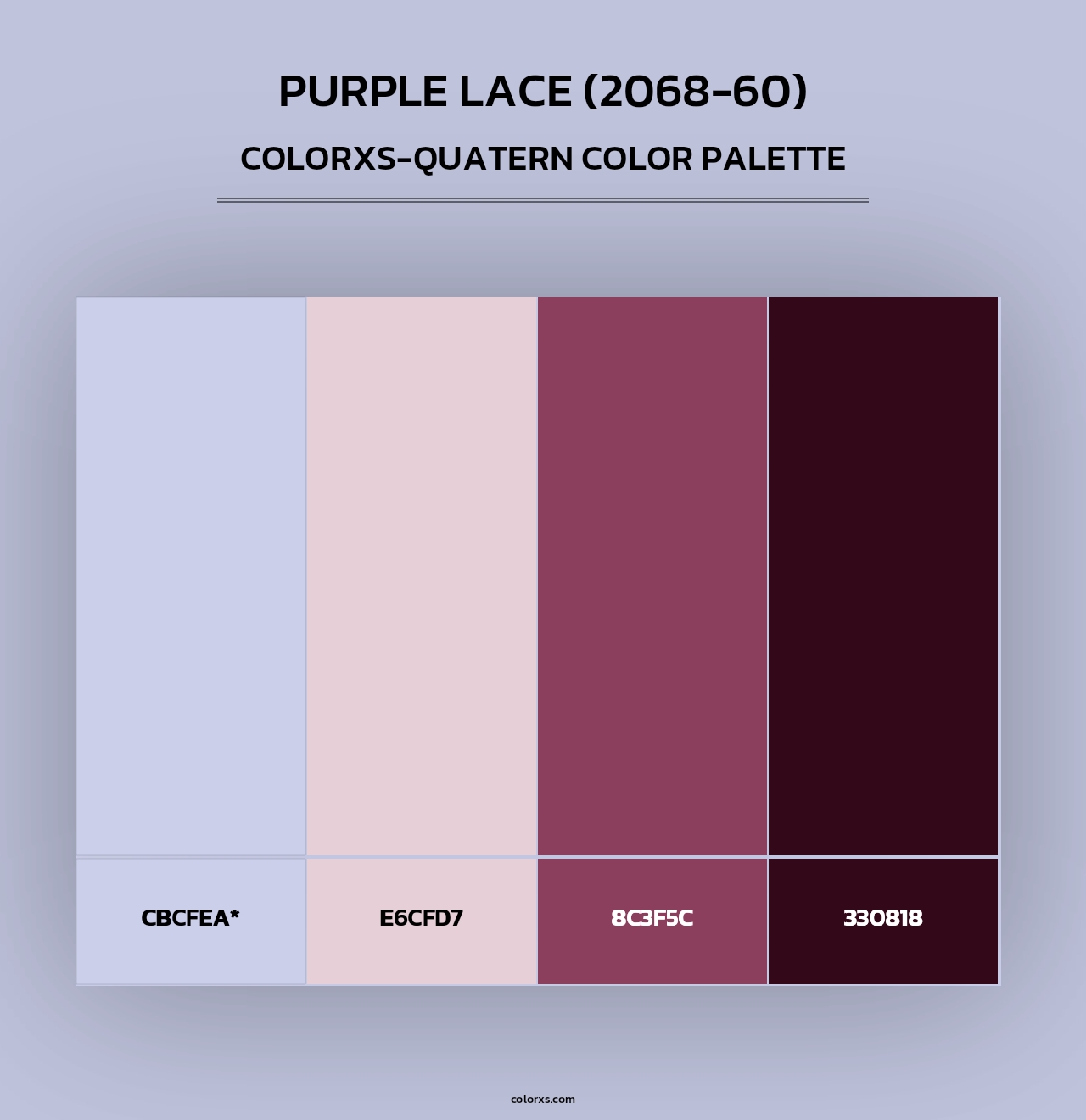 Purple Lace (2068-60) - Colorxs Quad Palette