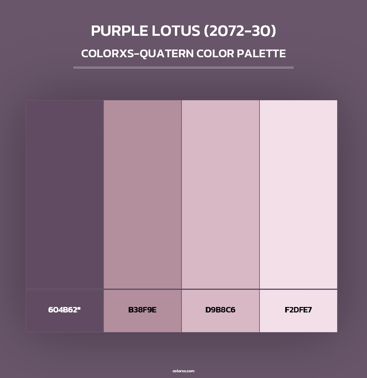 Purple Lotus (2072-30) - Colorxs Quad Palette