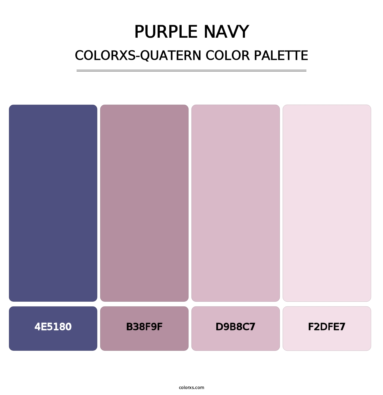 Purple Navy - Colorxs Quatern Palette