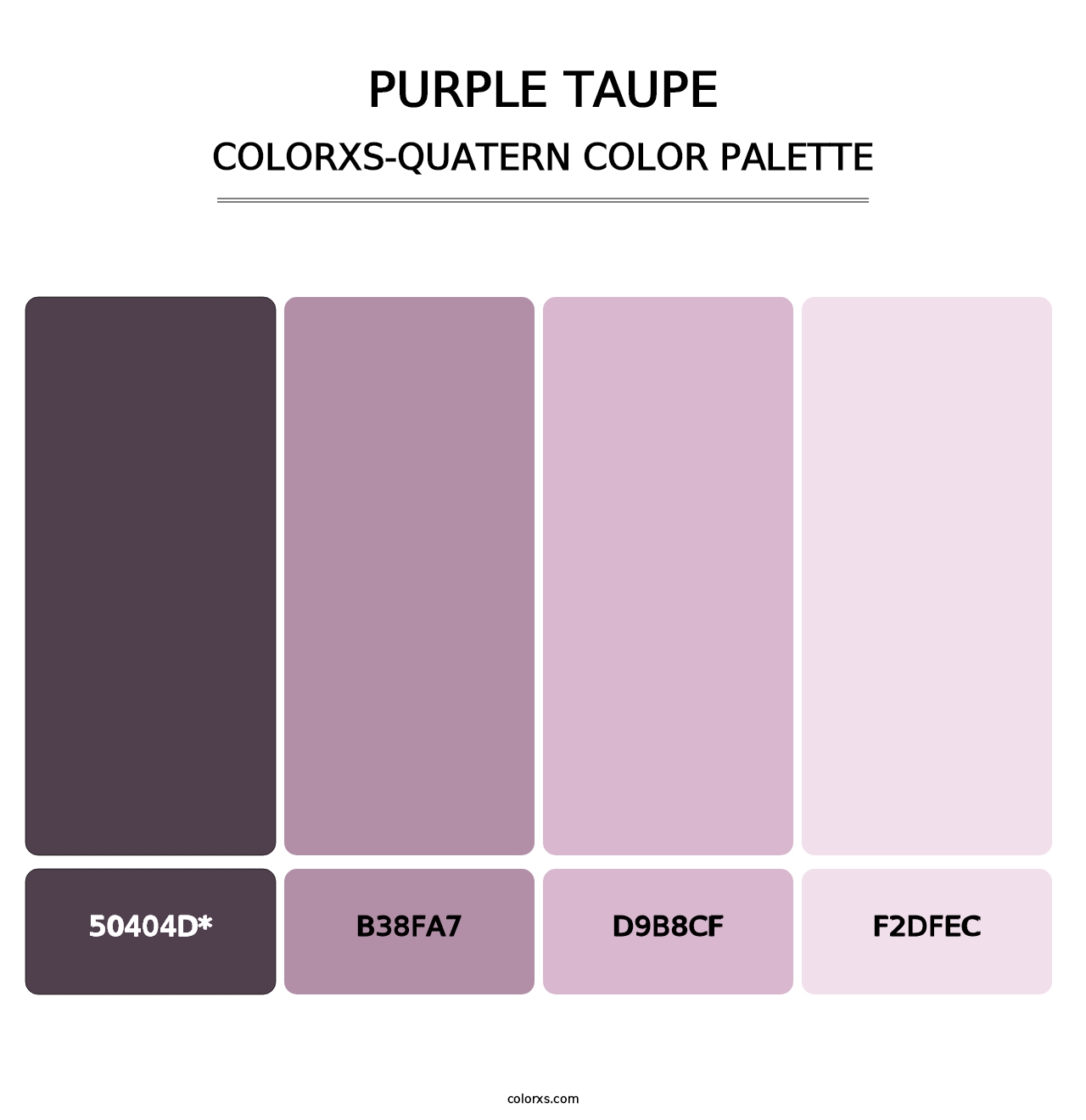 Purple Taupe - Colorxs Quatern Palette