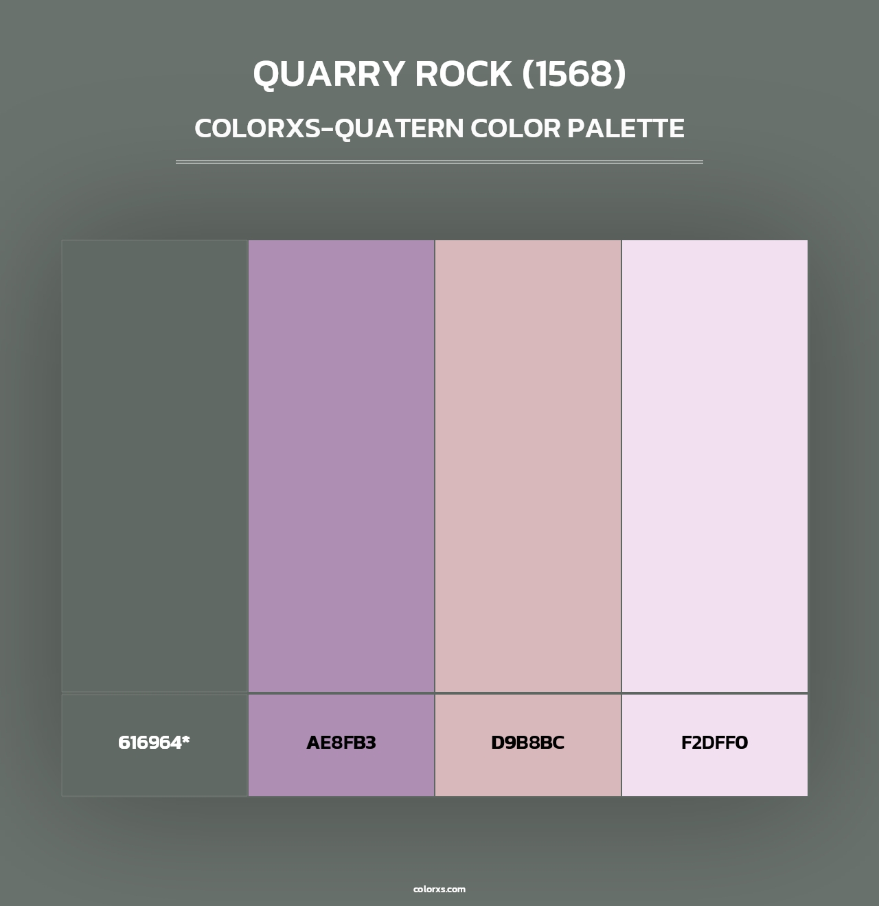 Quarry Rock (1568) - Colorxs Quad Palette