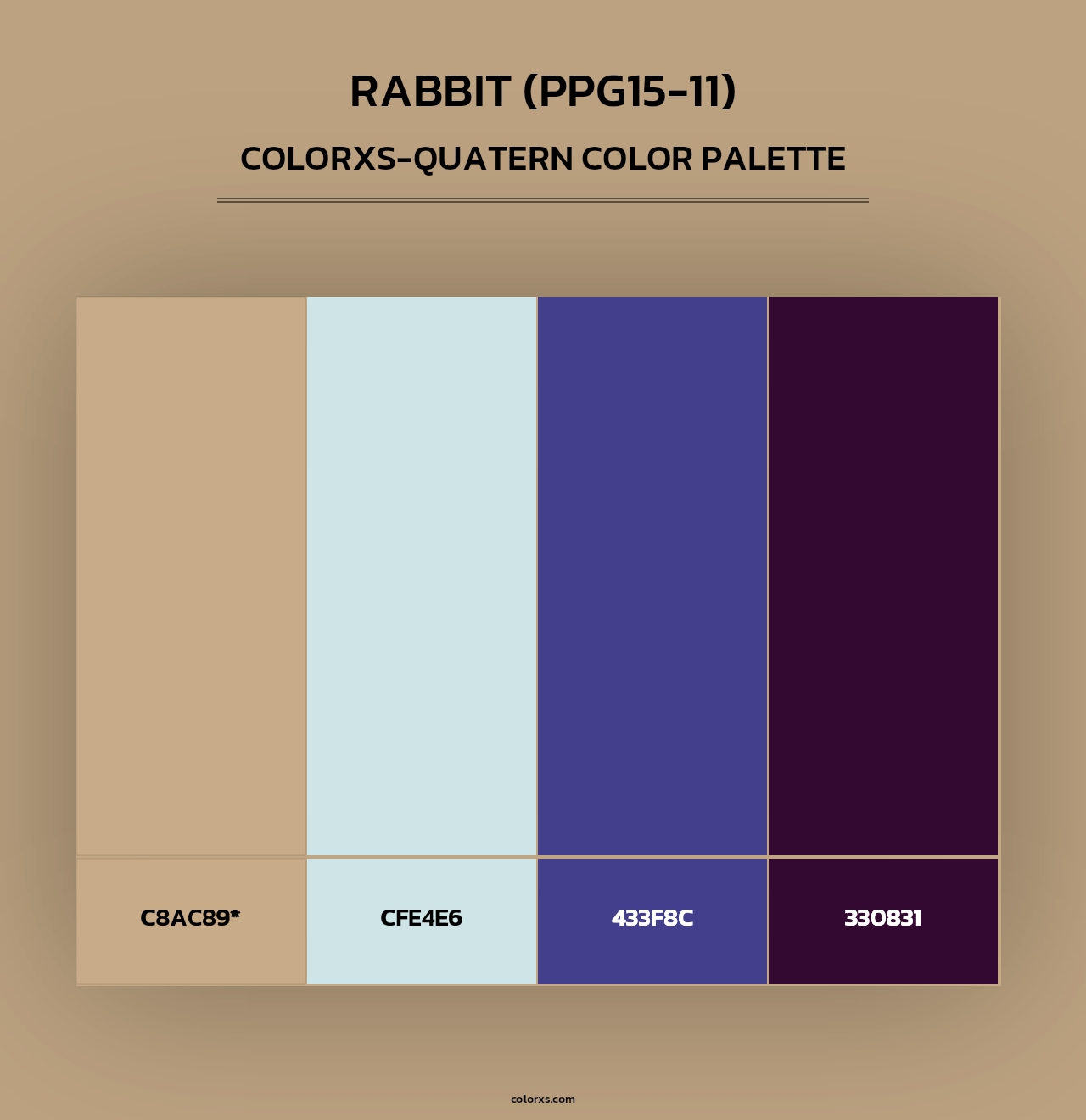 Rabbit (PPG15-11) - Colorxs Quad Palette