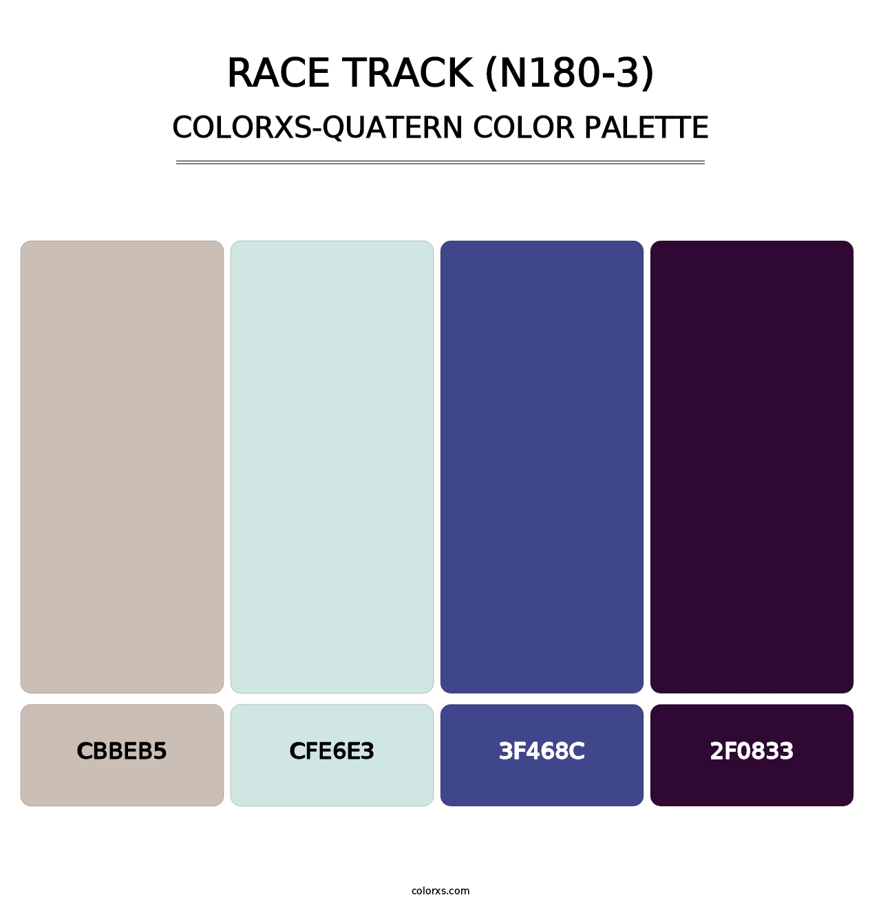 Race Track (N180-3) - Colorxs Quatern Palette