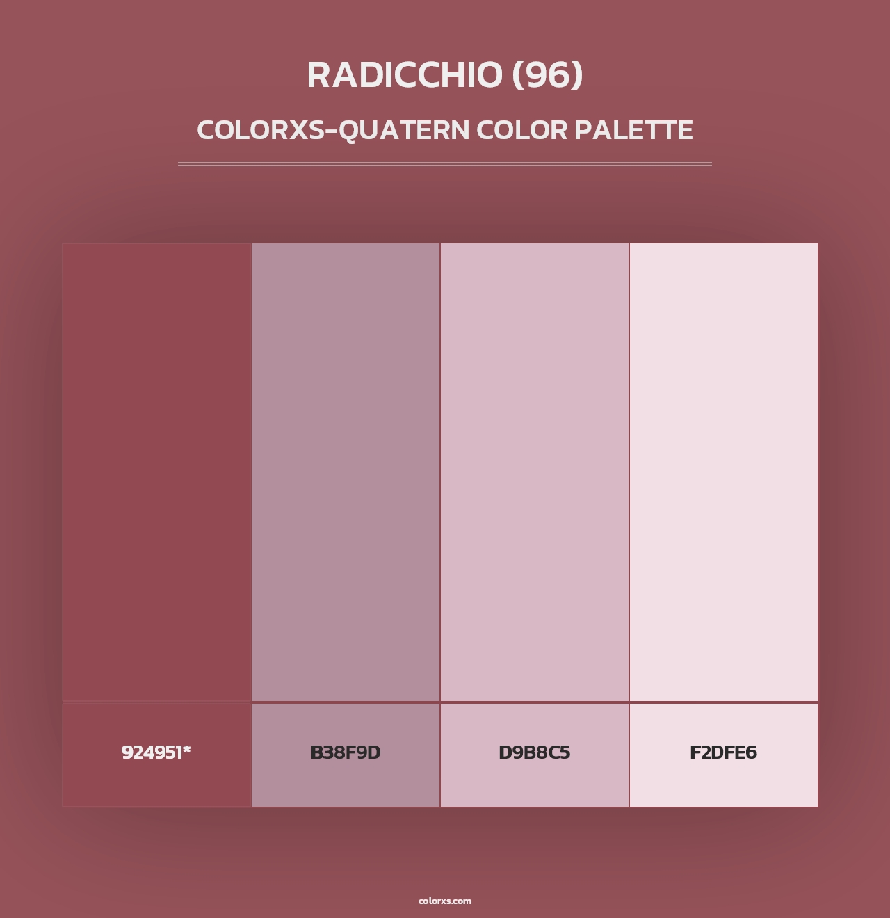 Radicchio (96) - Colorxs Quad Palette