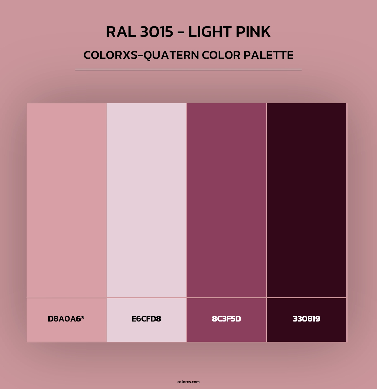 RAL 3015 - Light Pink - Colorxs Quad Palette