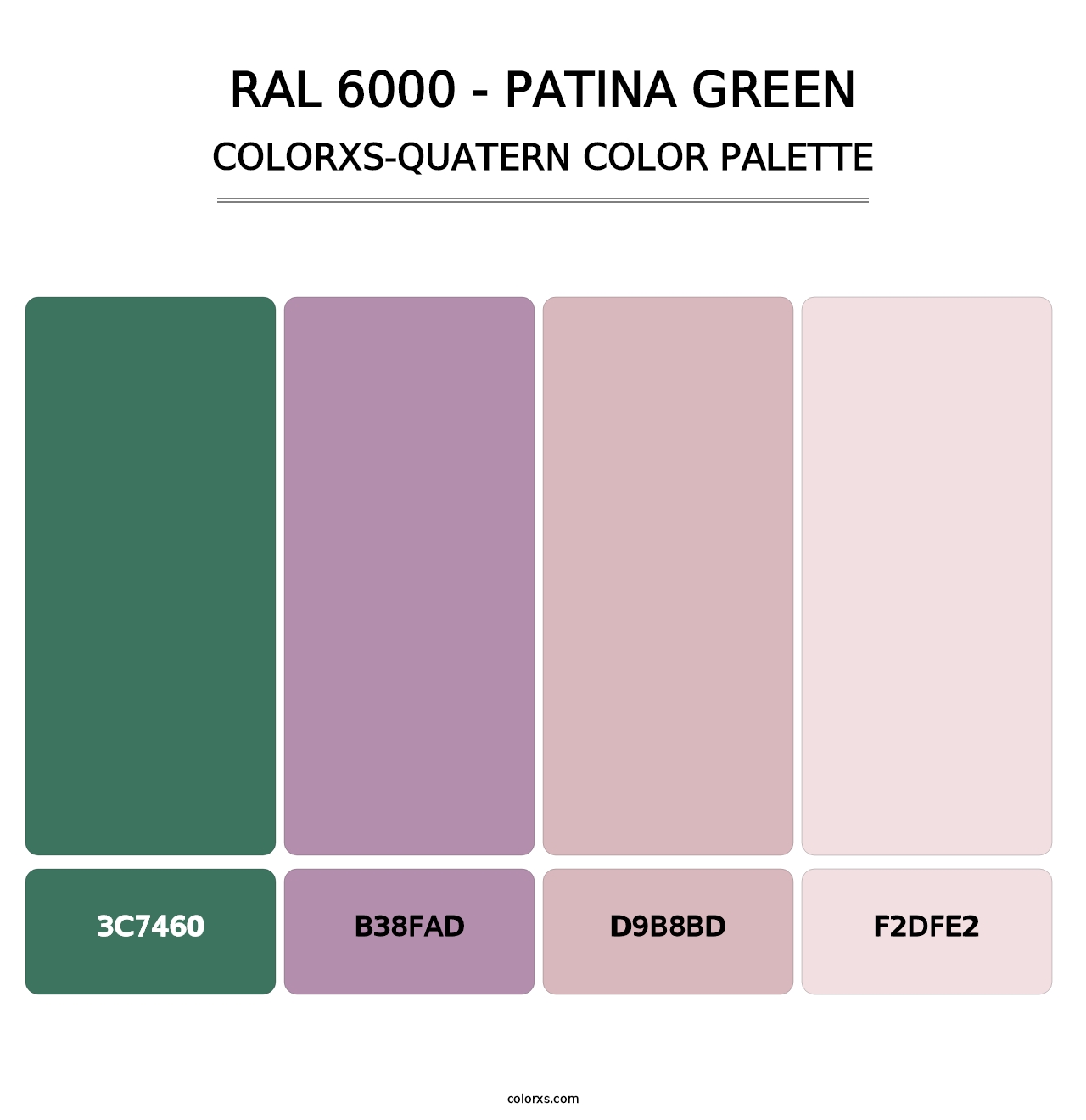 RAL 6000 - Patina Green - Colorxs Quatern Palette