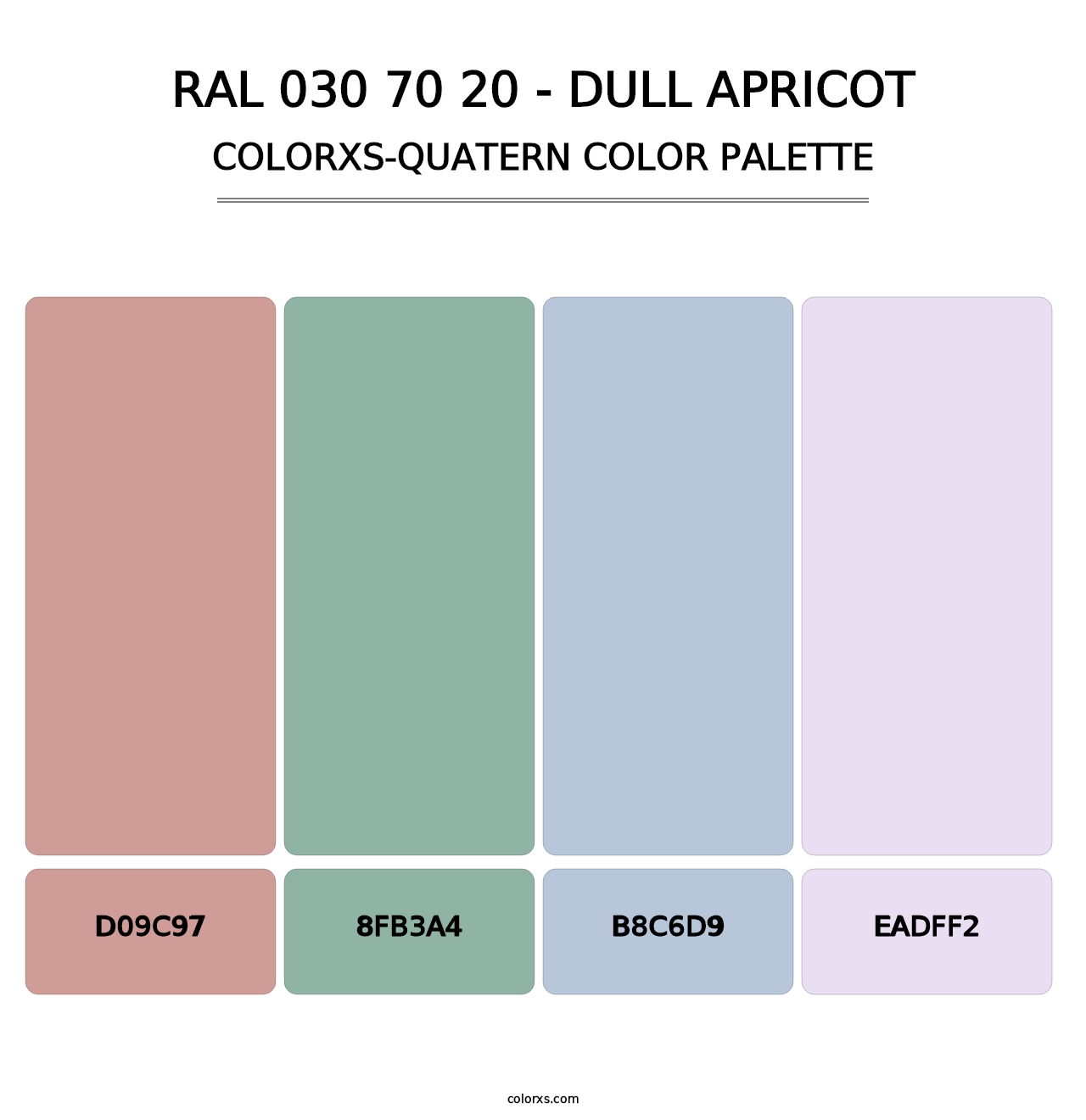 RAL 030 70 20 - Dull Apricot - Colorxs Quatern Palette