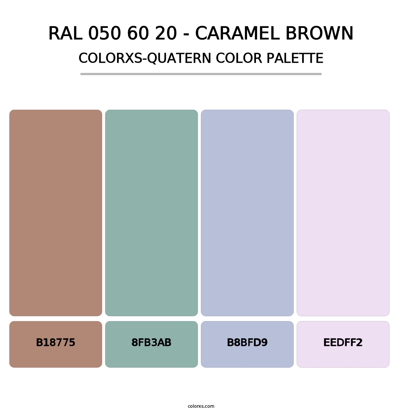 RAL 050 60 20 - Caramel Brown - Colorxs Quatern Palette