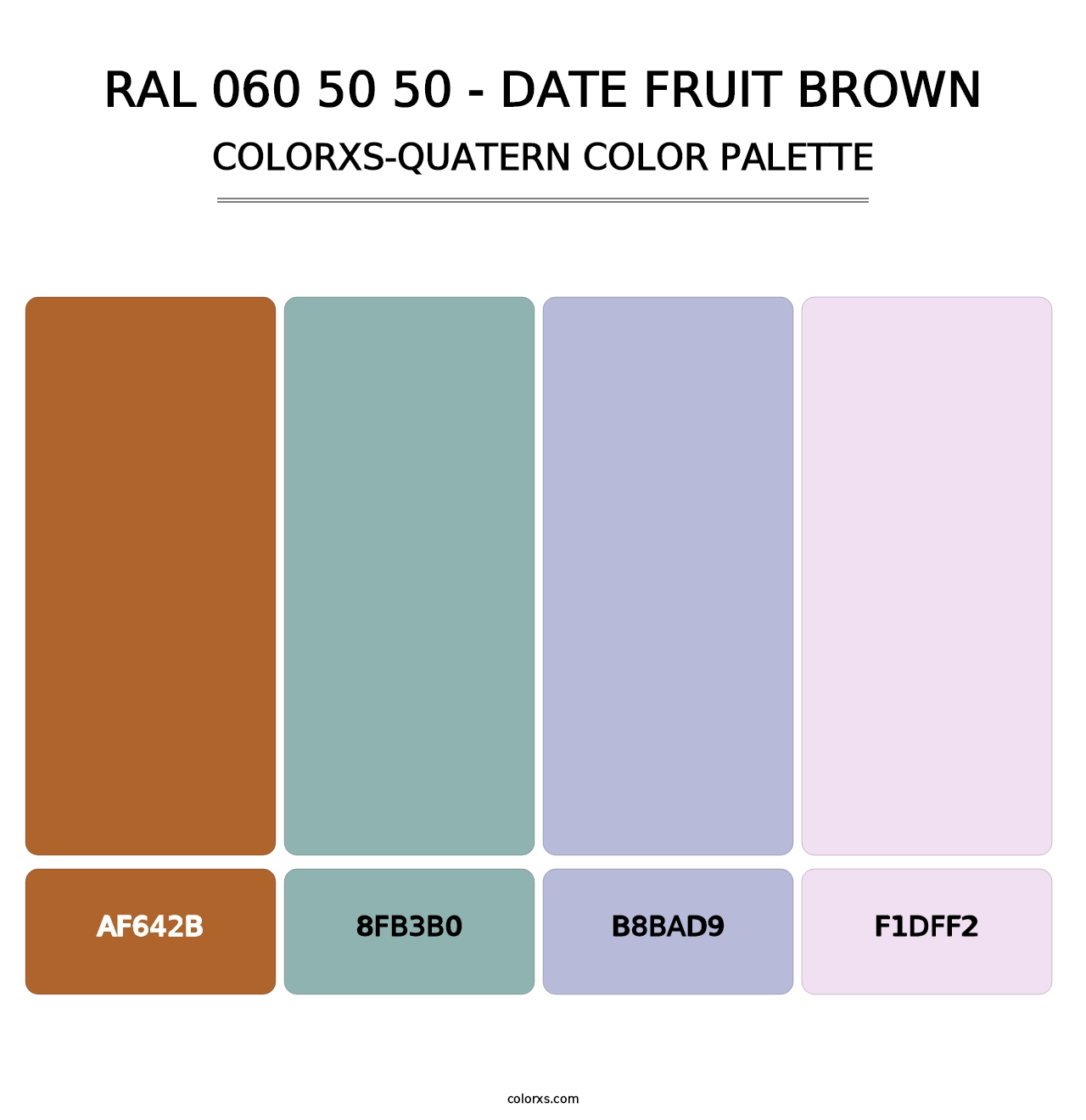 RAL 060 50 50 - Date Fruit Brown - Colorxs Quatern Palette