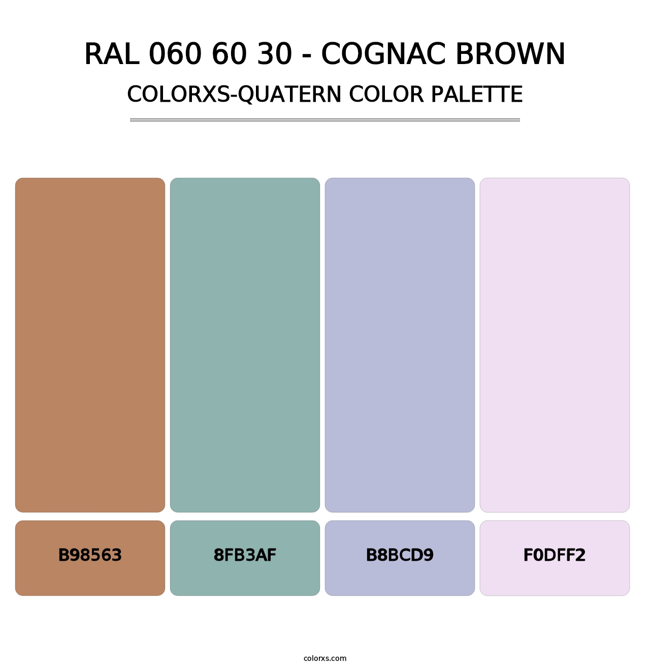 RAL 060 60 30 - Cognac Brown - Colorxs Quatern Palette