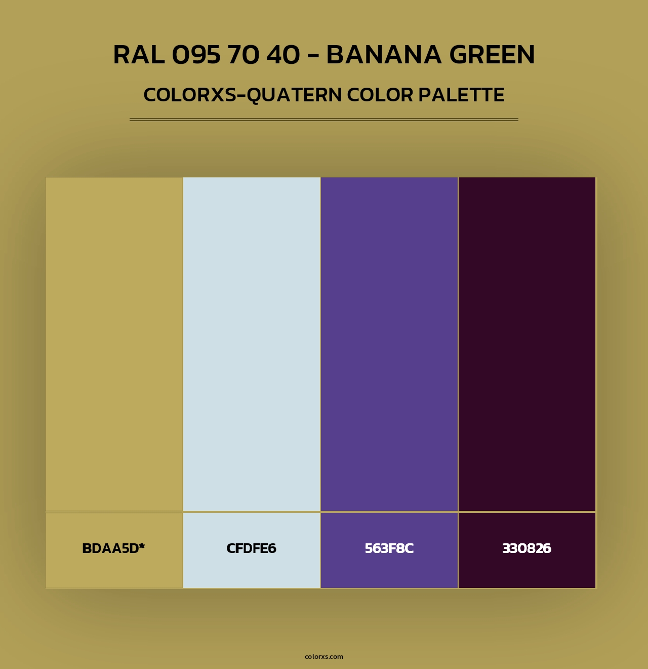 RAL 095 70 40 - Banana Green - Colorxs Quad Palette