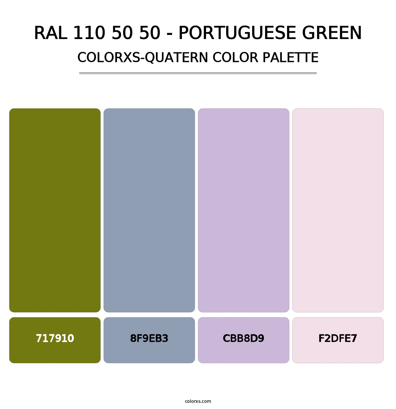 RAL 110 50 50 - Portuguese Green - Colorxs Quatern Palette