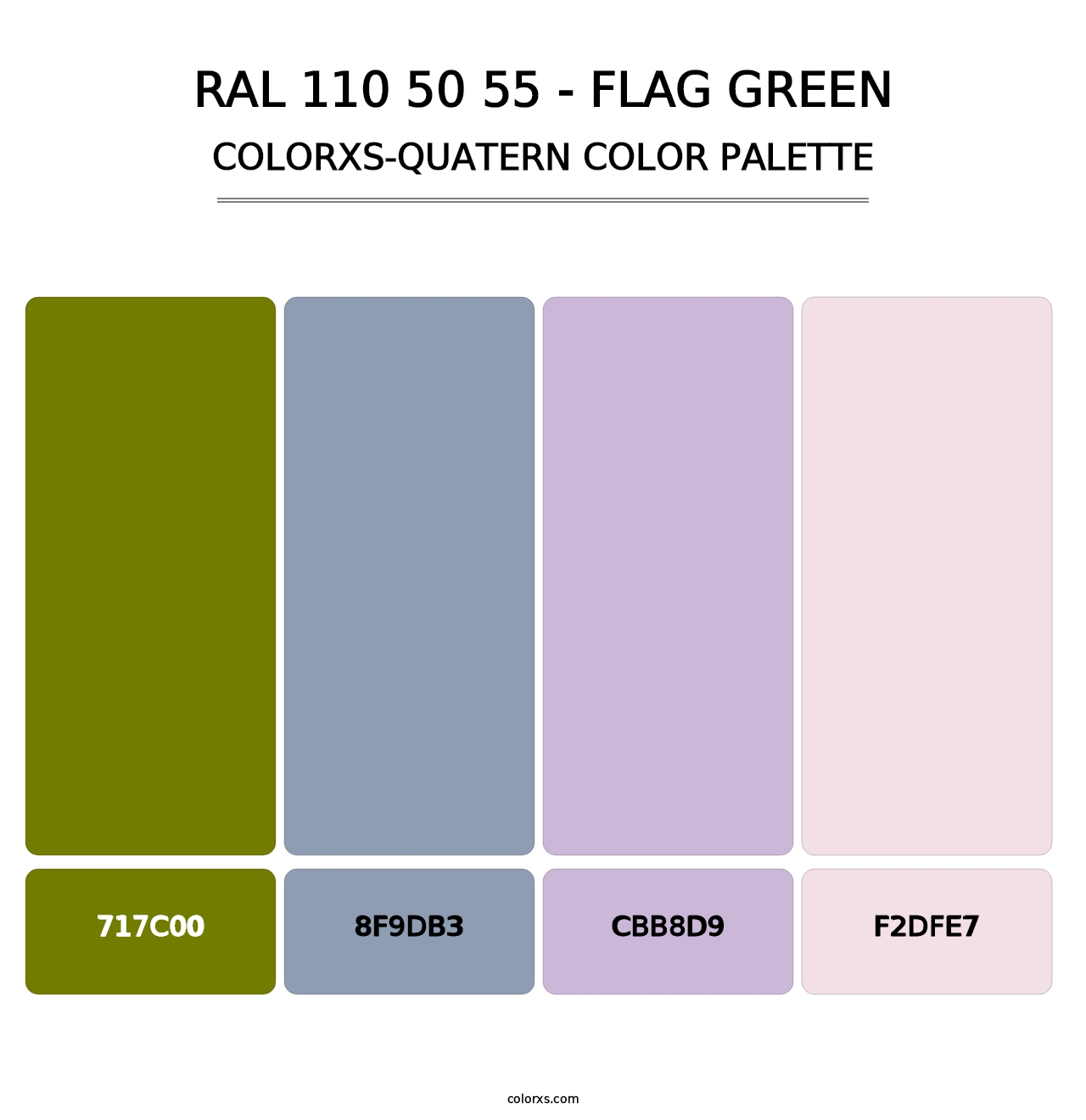 RAL 110 50 55 - Flag Green - Colorxs Quatern Palette