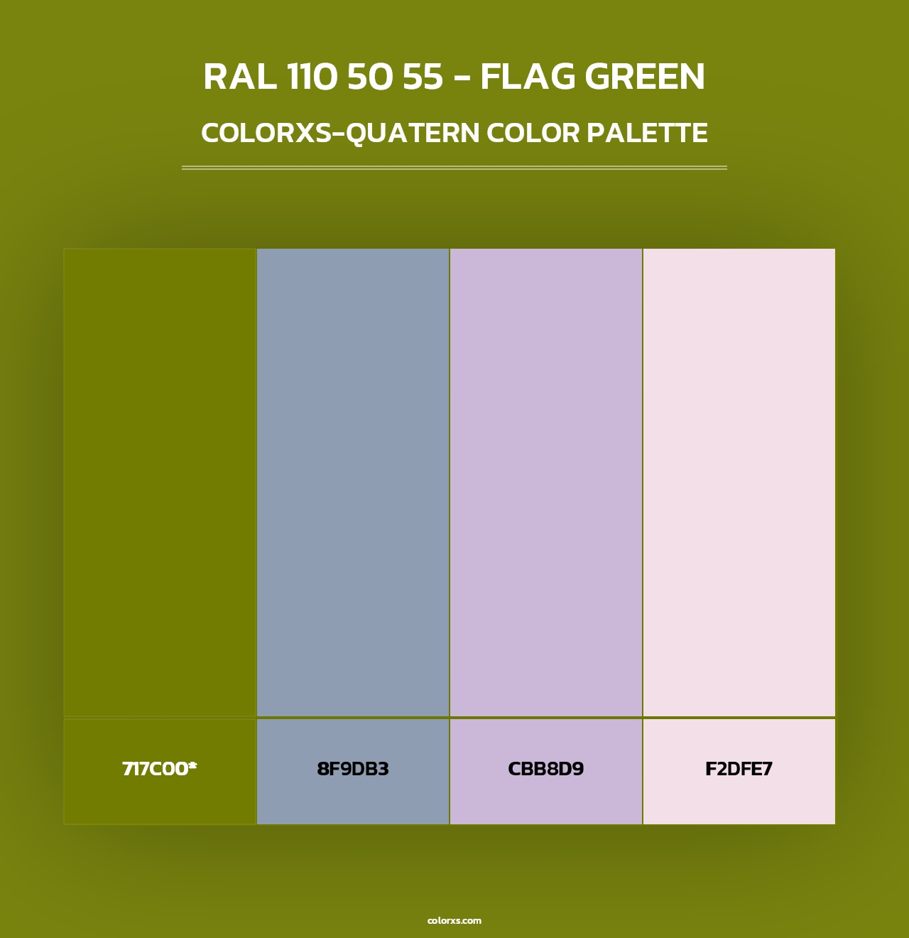 RAL 110 50 55 - Flag Green - Colorxs Quad Palette