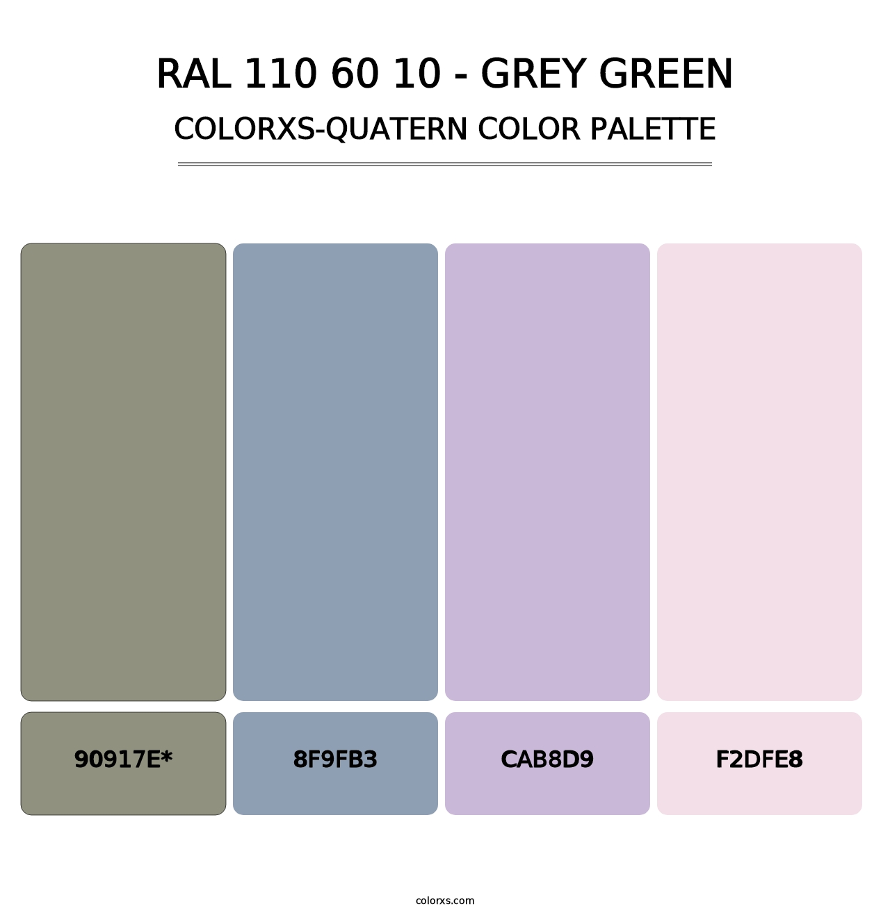RAL 110 60 10 - Grey Green - Colorxs Quatern Palette
