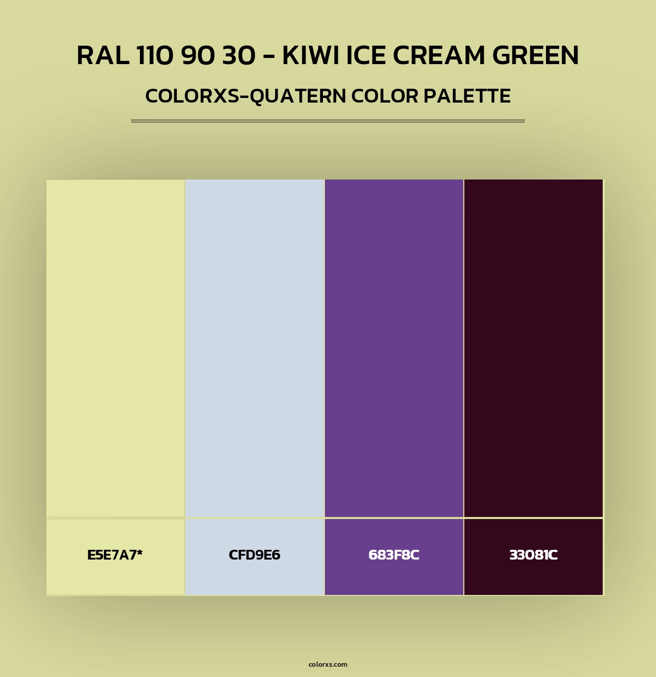 RAL 110 90 30 - Kiwi Ice Cream Green - Colorxs Quad Palette