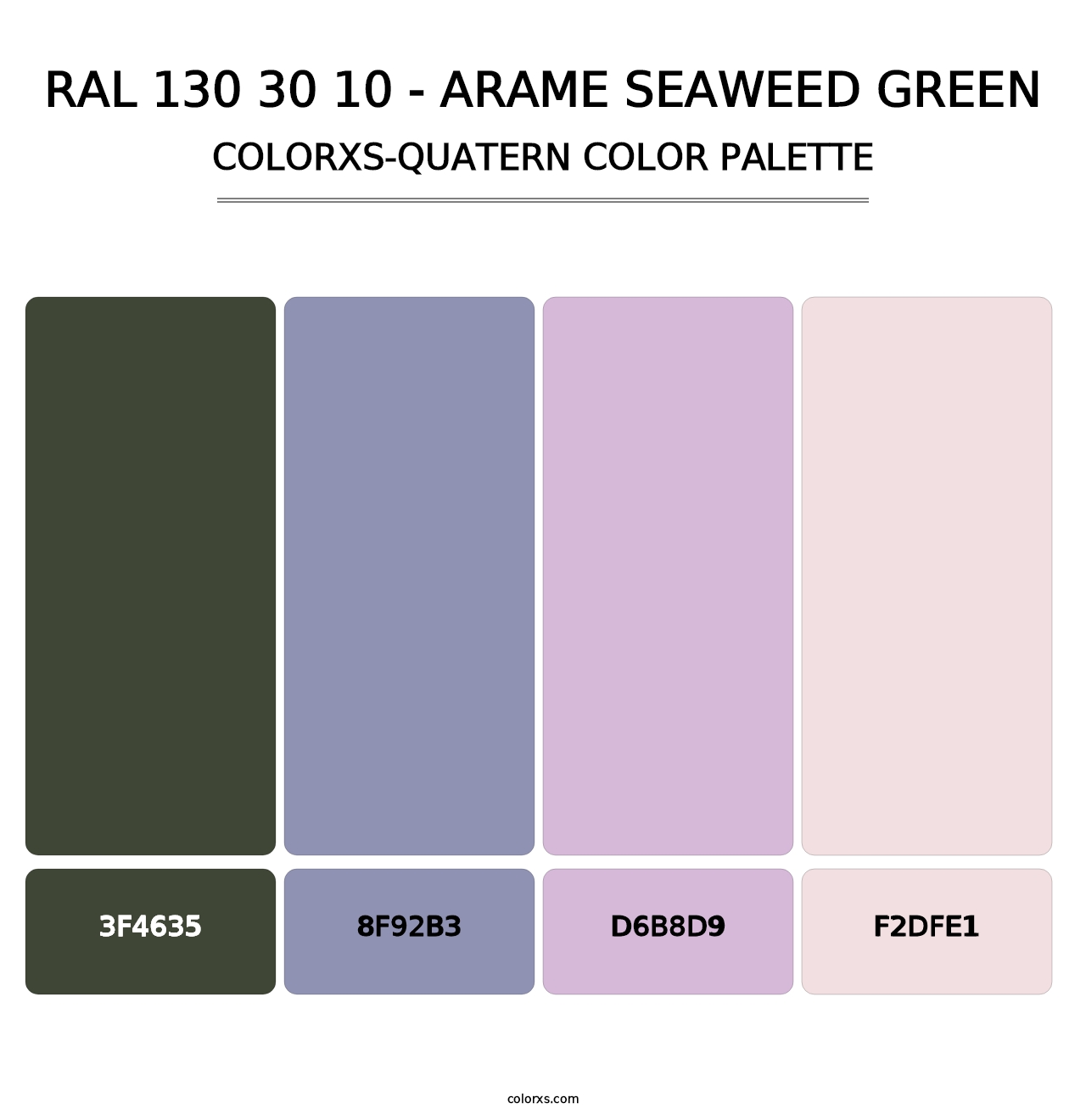 RAL 130 30 10 - Arame Seaweed Green - Colorxs Quatern Palette