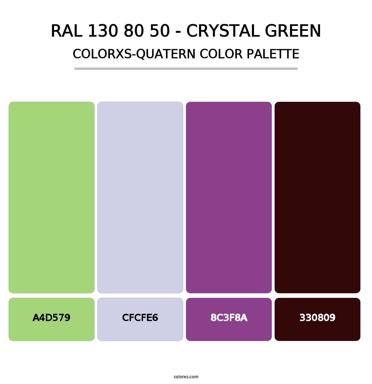 RAL 130 80 50 - Crystal Green - Colorxs Quatern Palette