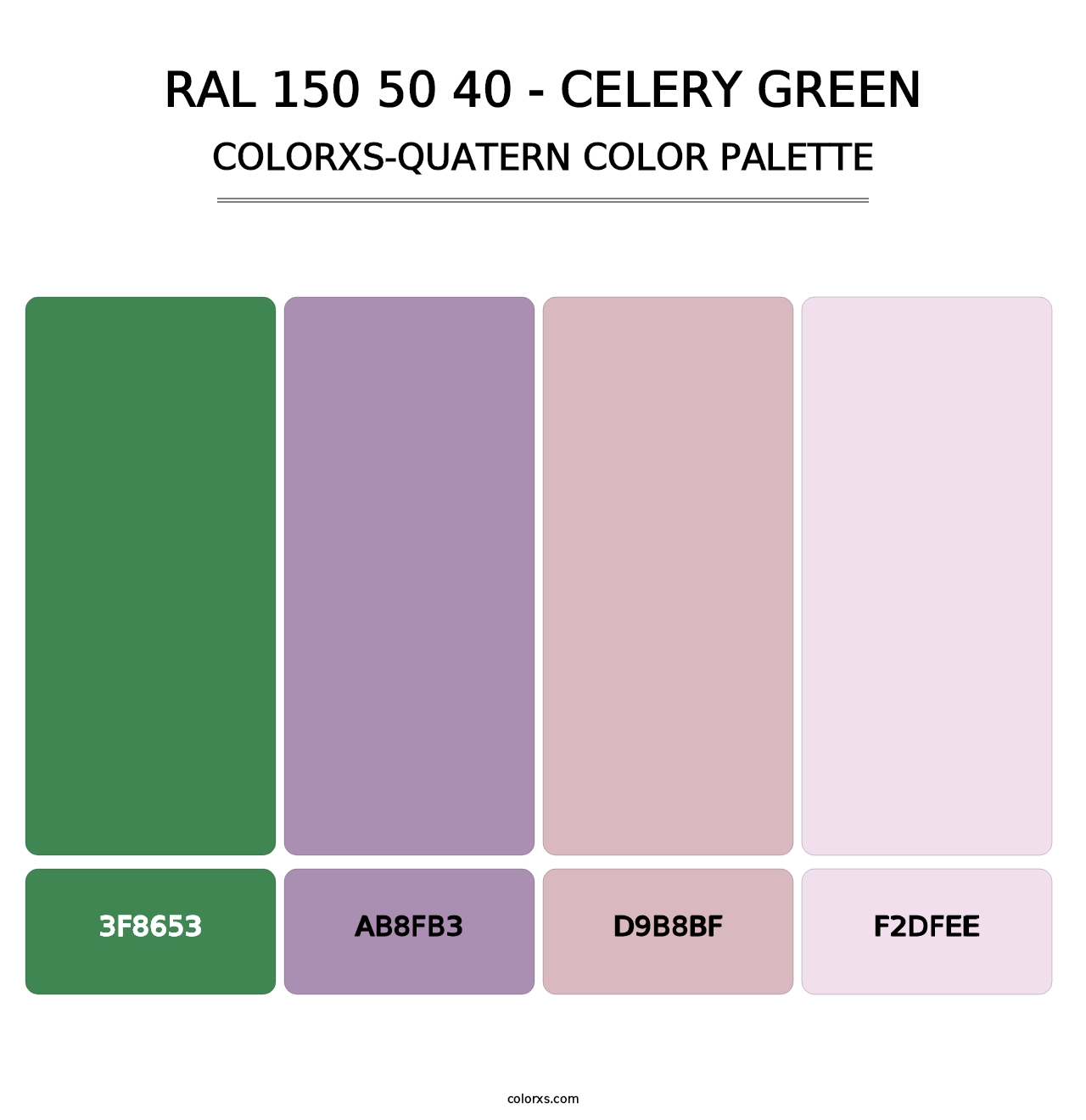 RAL 150 50 40 - Celery Green - Colorxs Quatern Palette