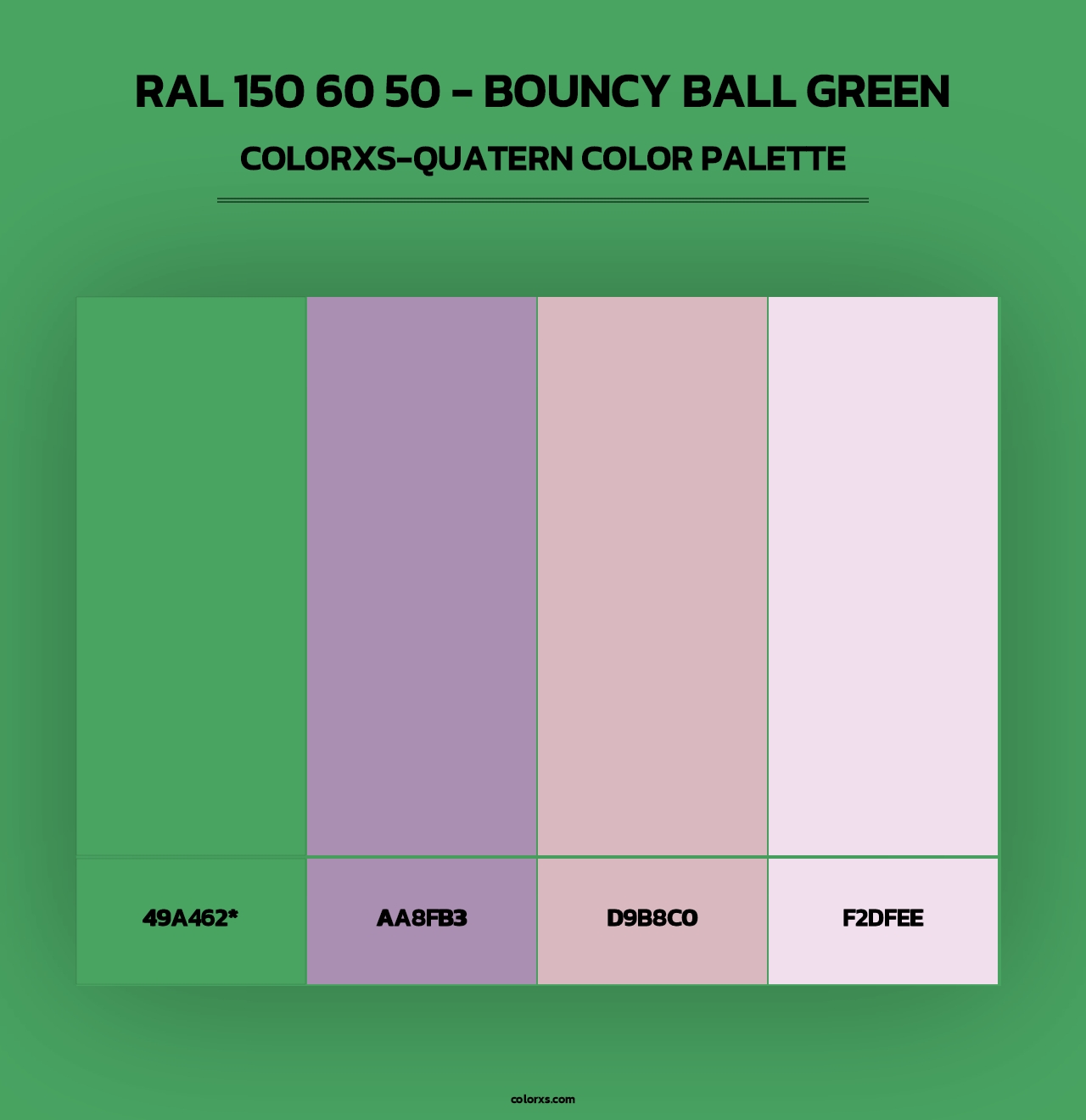 RAL 150 60 50 - Bouncy Ball Green - Colorxs Quad Palette