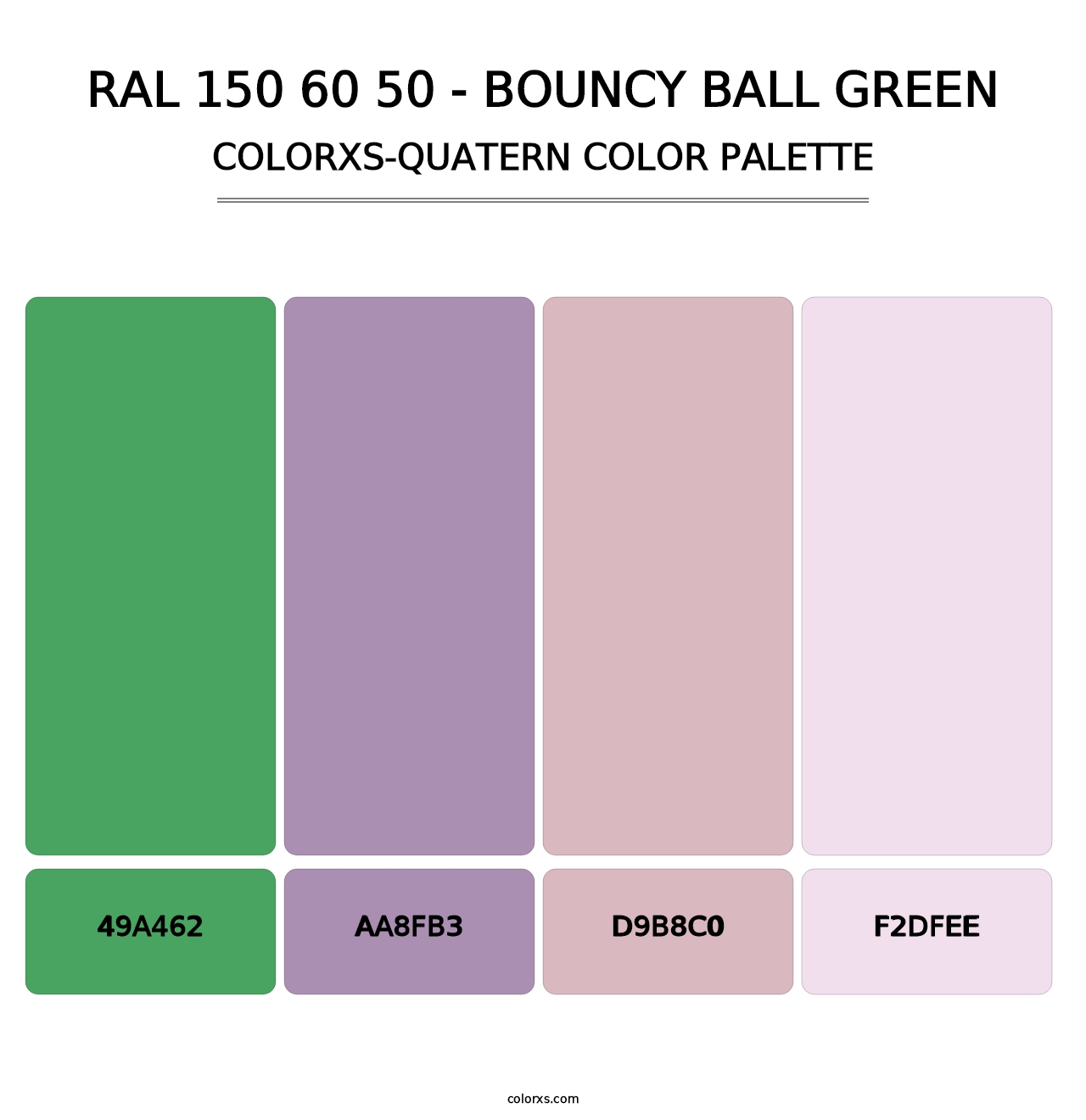 RAL 150 60 50 - Bouncy Ball Green - Colorxs Quatern Palette