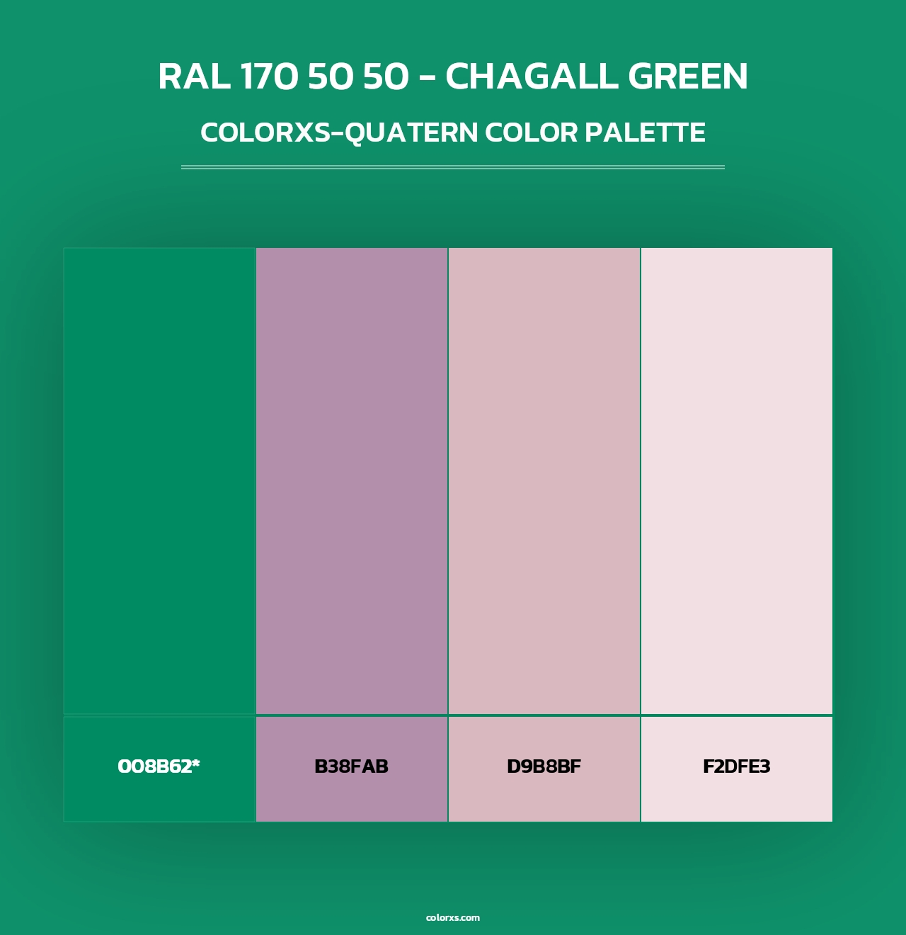RAL 170 50 50 - Chagall Green - Colorxs Quad Palette