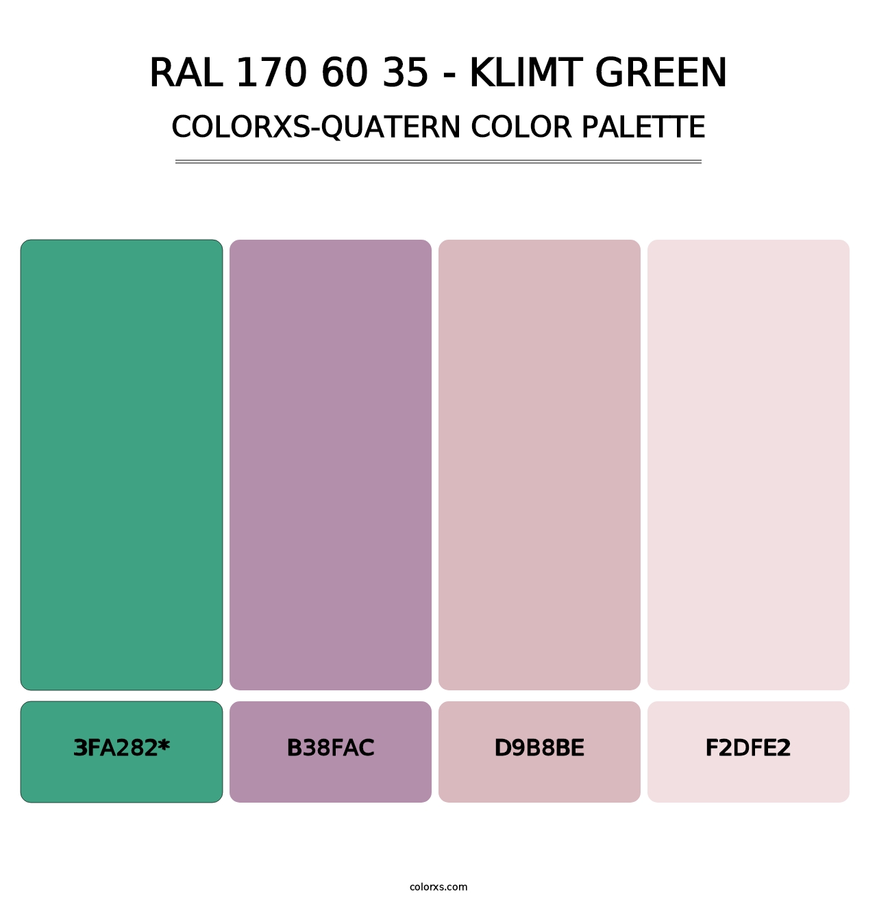 RAL 170 60 35 - Klimt Green - Colorxs Quatern Palette