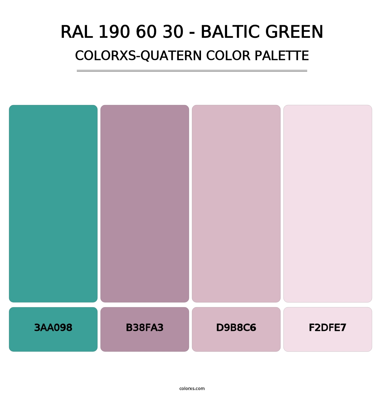 RAL 190 60 30 - Baltic Green - Colorxs Quatern Palette
