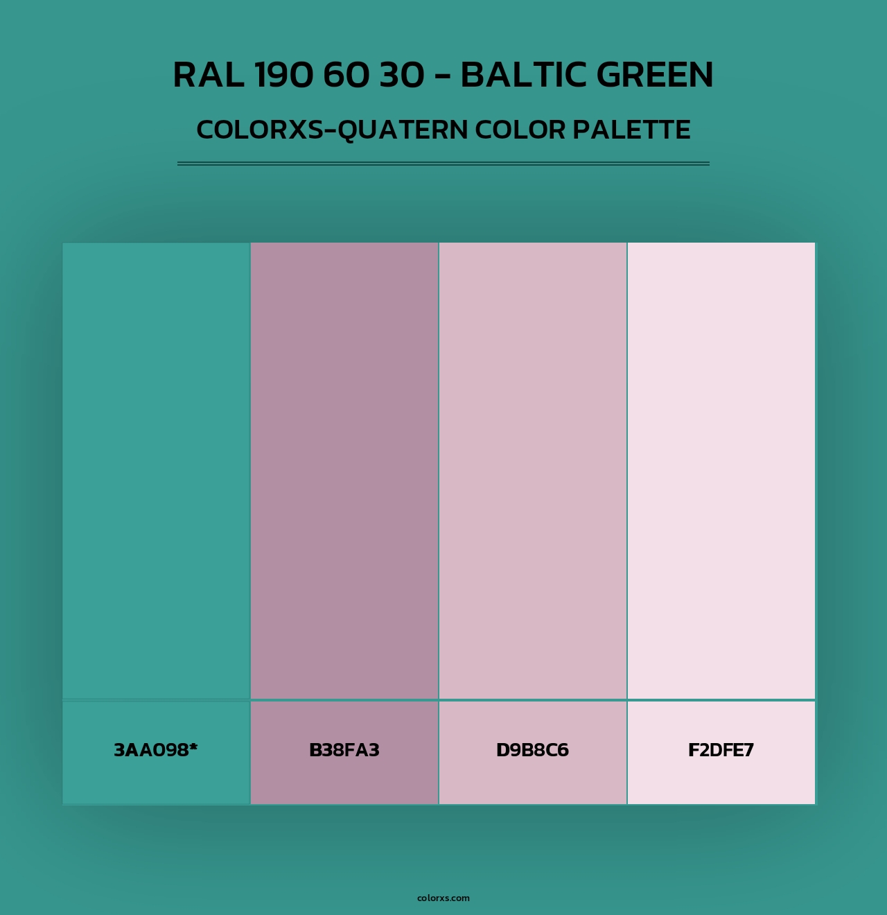 RAL 190 60 30 - Baltic Green - Colorxs Quad Palette